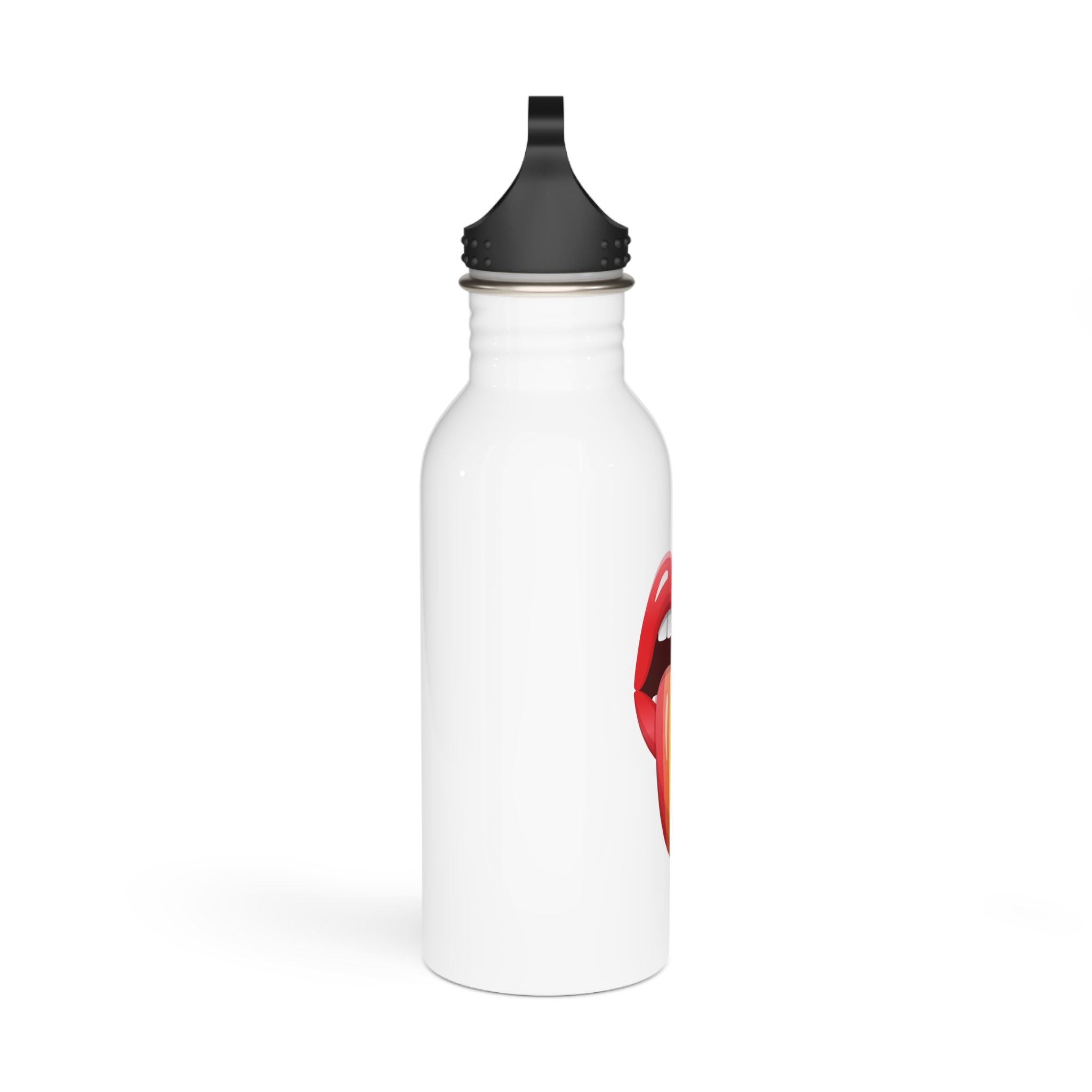 Lgbt Lips With Rainbow Color Tongue Stainless Steel Water Bottle - Image 2
