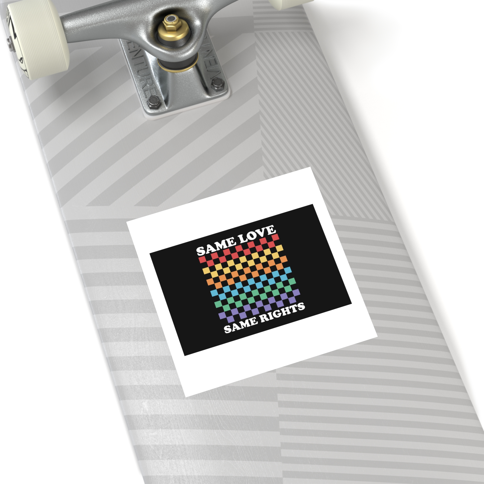 Pride Lgbt Gay Typography T Shirt Design Laminate Stickers Square - Image 36