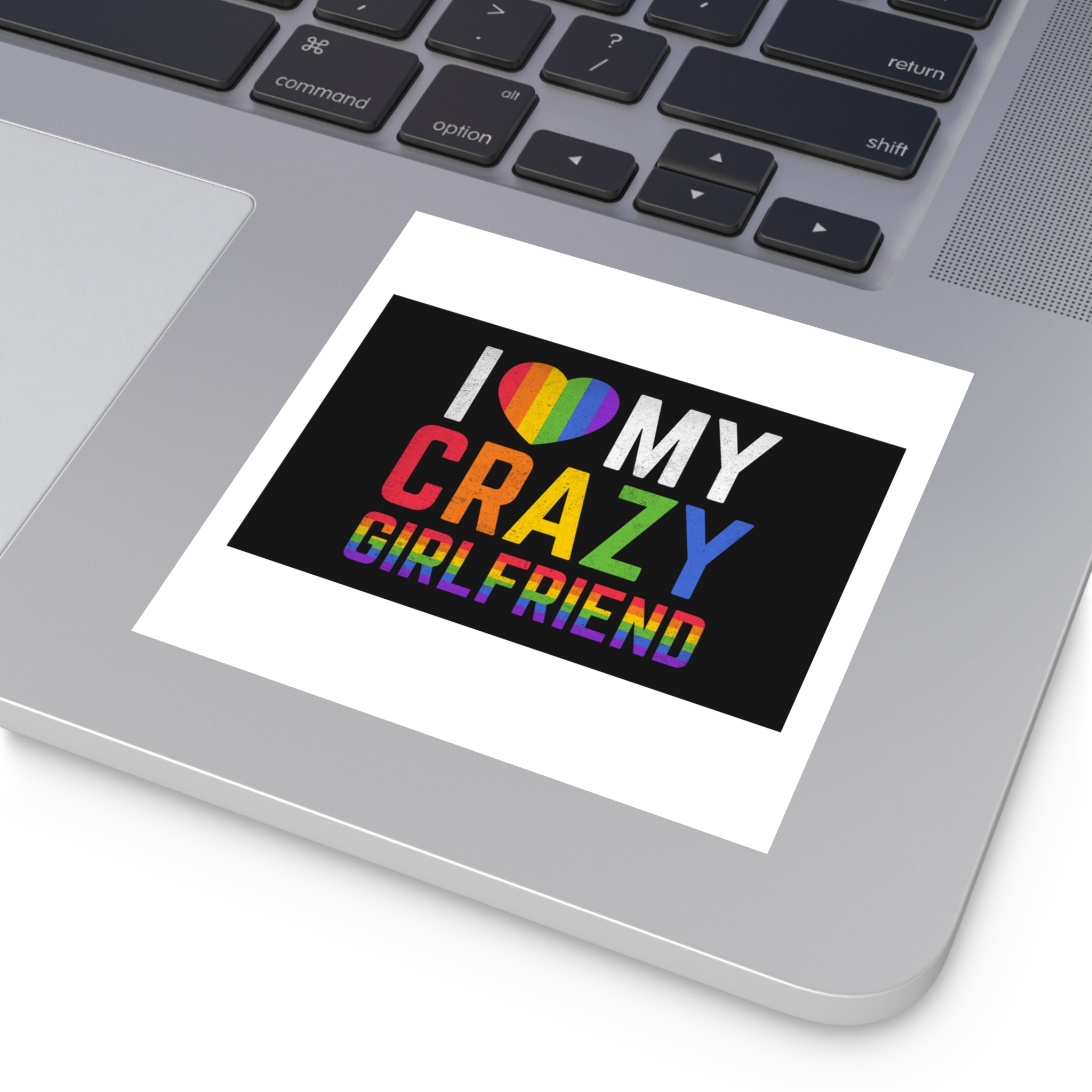 Pride Gay Rainbow Typography Vector Premium T Shirt(5) Laminate Stickers Square - Image 19