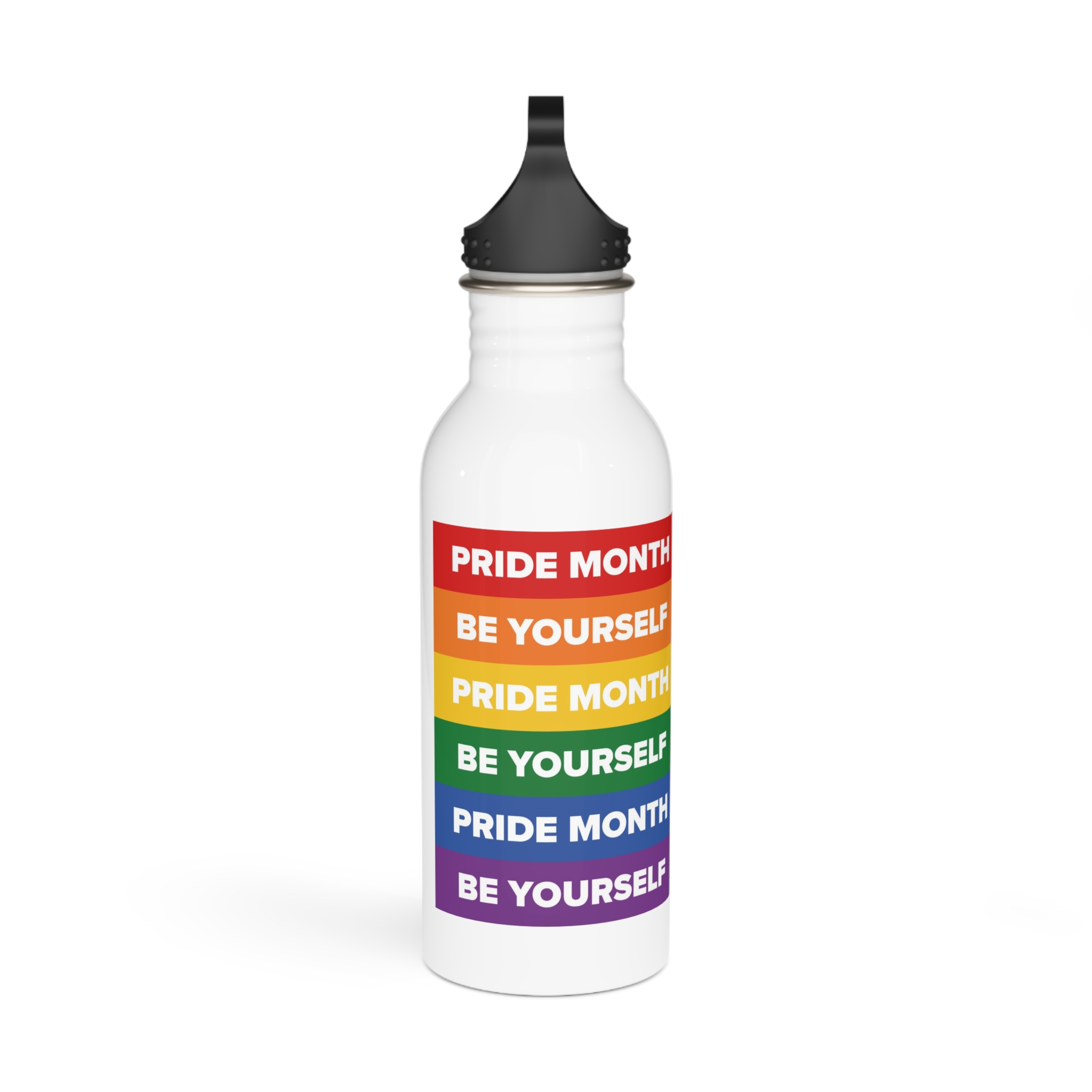 Lesbian Pride Design 33F9F4 Stainless Steel Water Bottle - Image 2