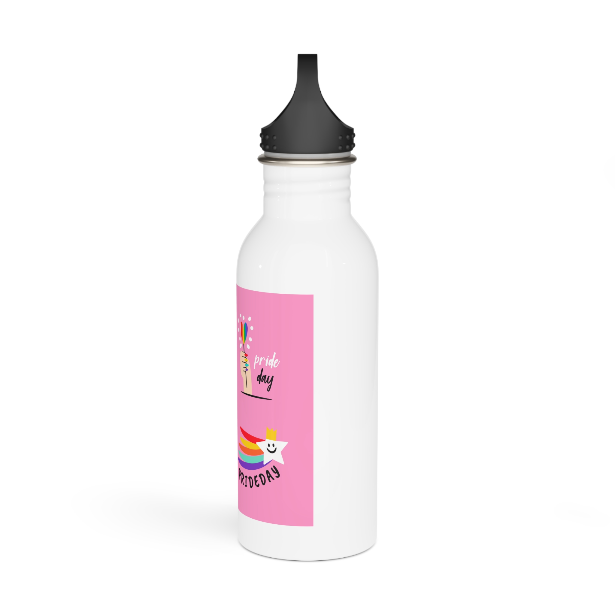 Pride Day Label Collection Theme Stainless Steel Water Bottle - Image 4