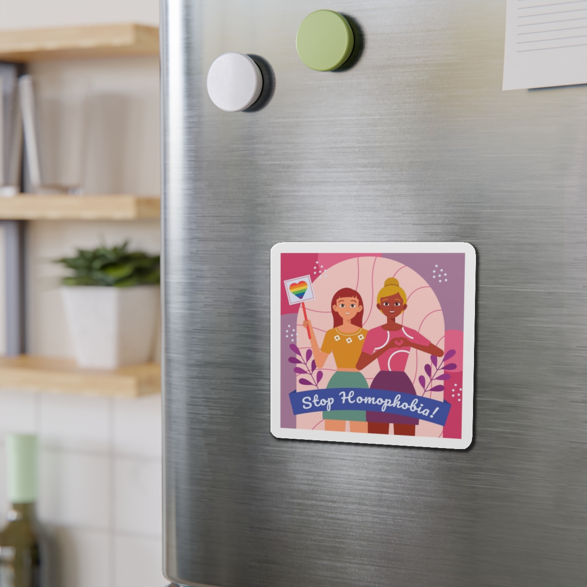 Lesbian Pride Design FE588C Die Cut Magnets - Image 9