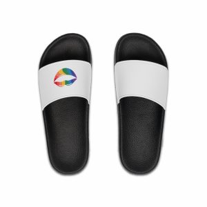 Rainbow Lips Illustration Mens Slide Sandals