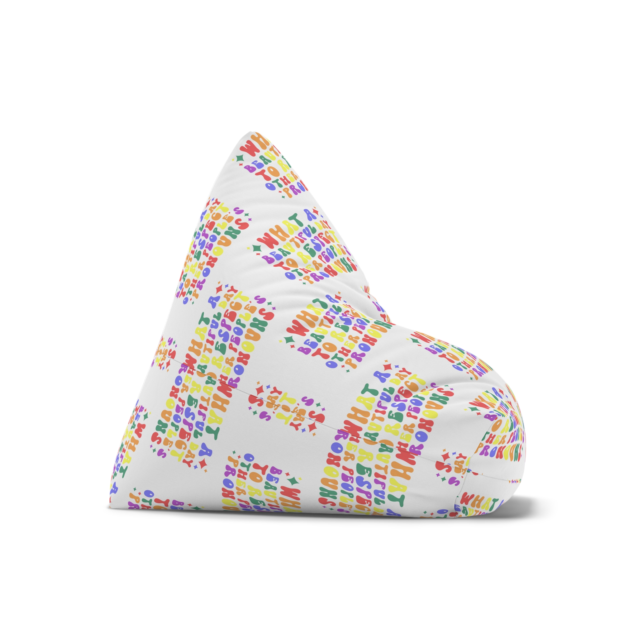 Pride Lgbt Gay Retro Tshirt Design(1) Bean Bag Chair Cover - Image 7