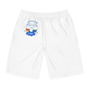 Hand Drawn Pride Month Lgbt Logo Template(1) Mens Board Shorts Aop
