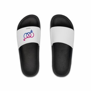 Bisexual Orientation Identity Symbol Mens Slide Sandals