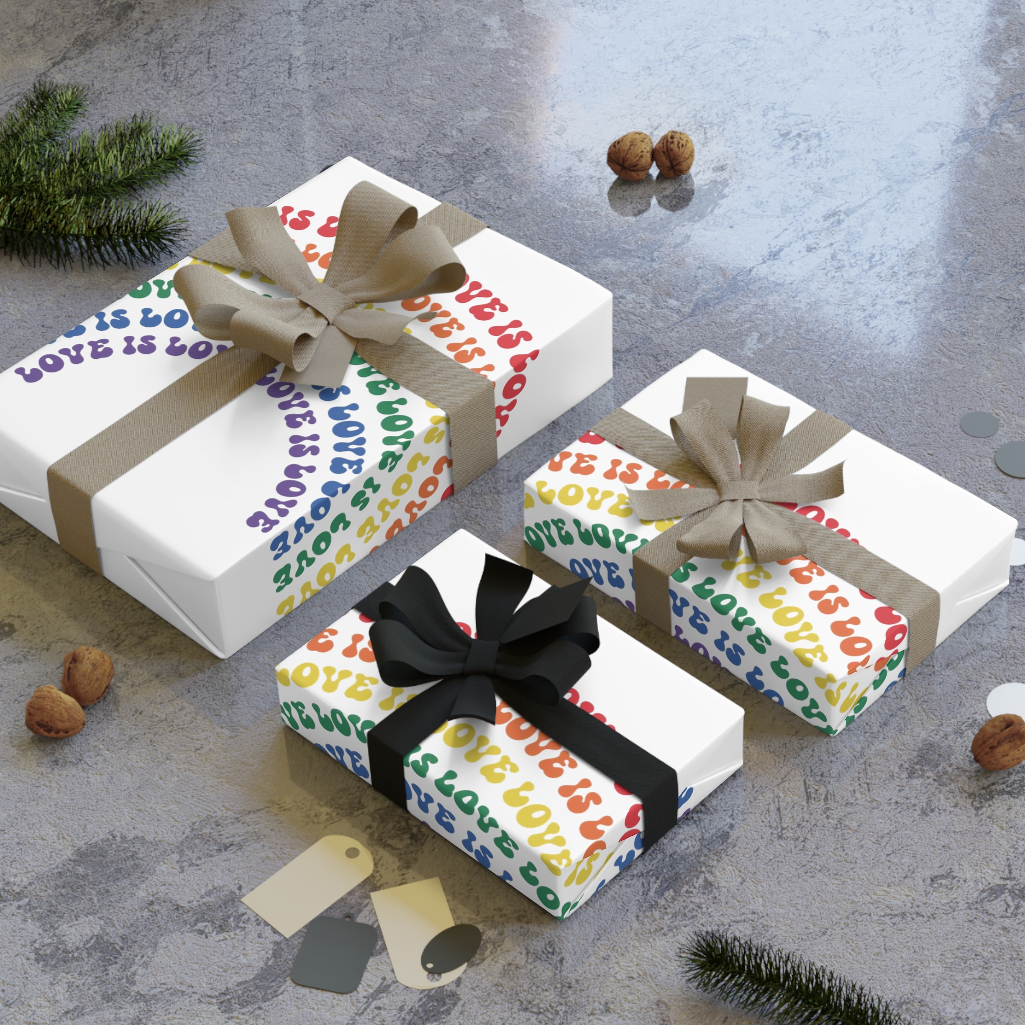 Pride Lgbtq Gay Typography Vector Tshirt Design(1) Gift Wrapping Paper Rolls 1pc - Image 4