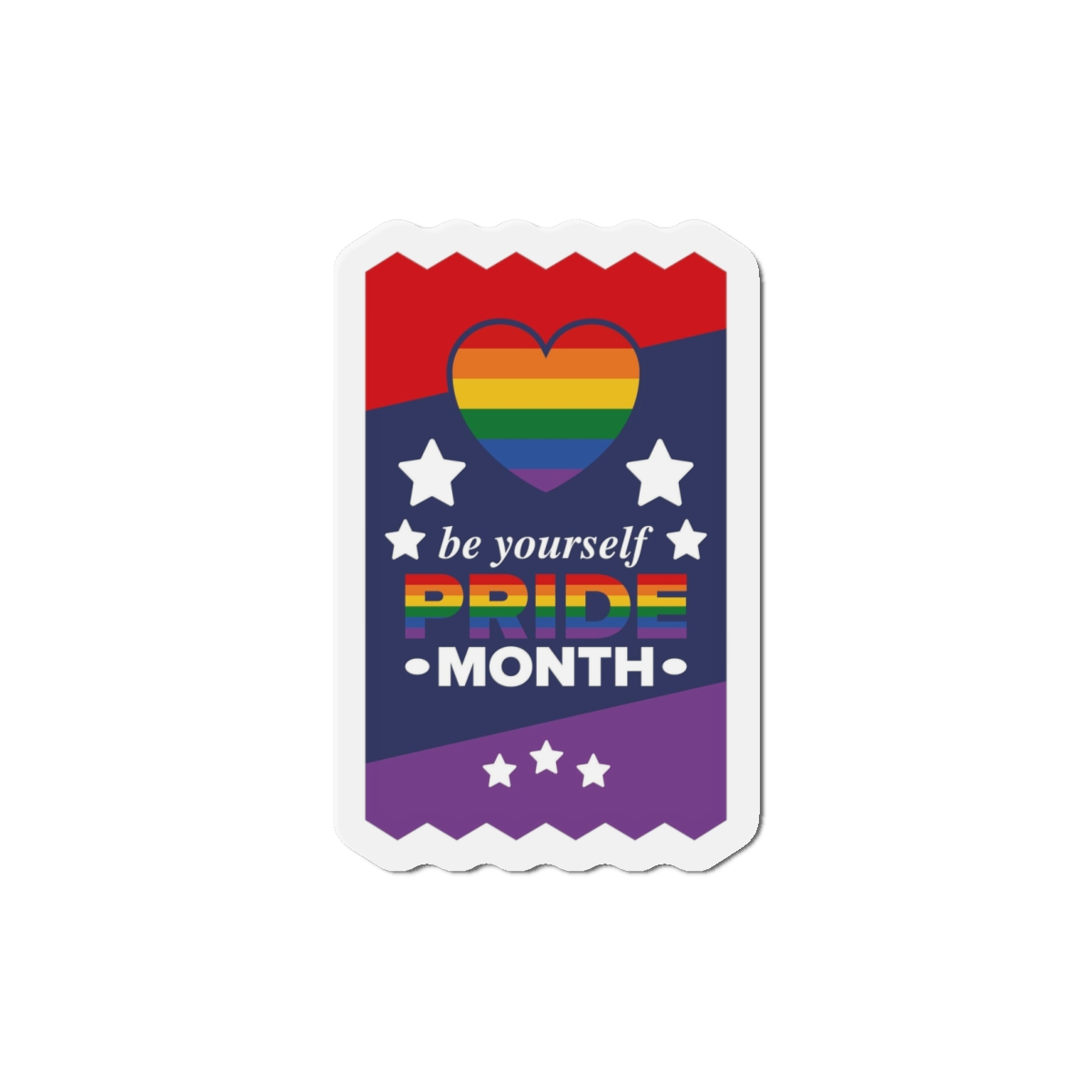 Lgbt Pride Month June Lesbian Gay Bisexual Transgender Love Lgbtq Flag Rainbow Vector Die Cut Magnets - Image 7