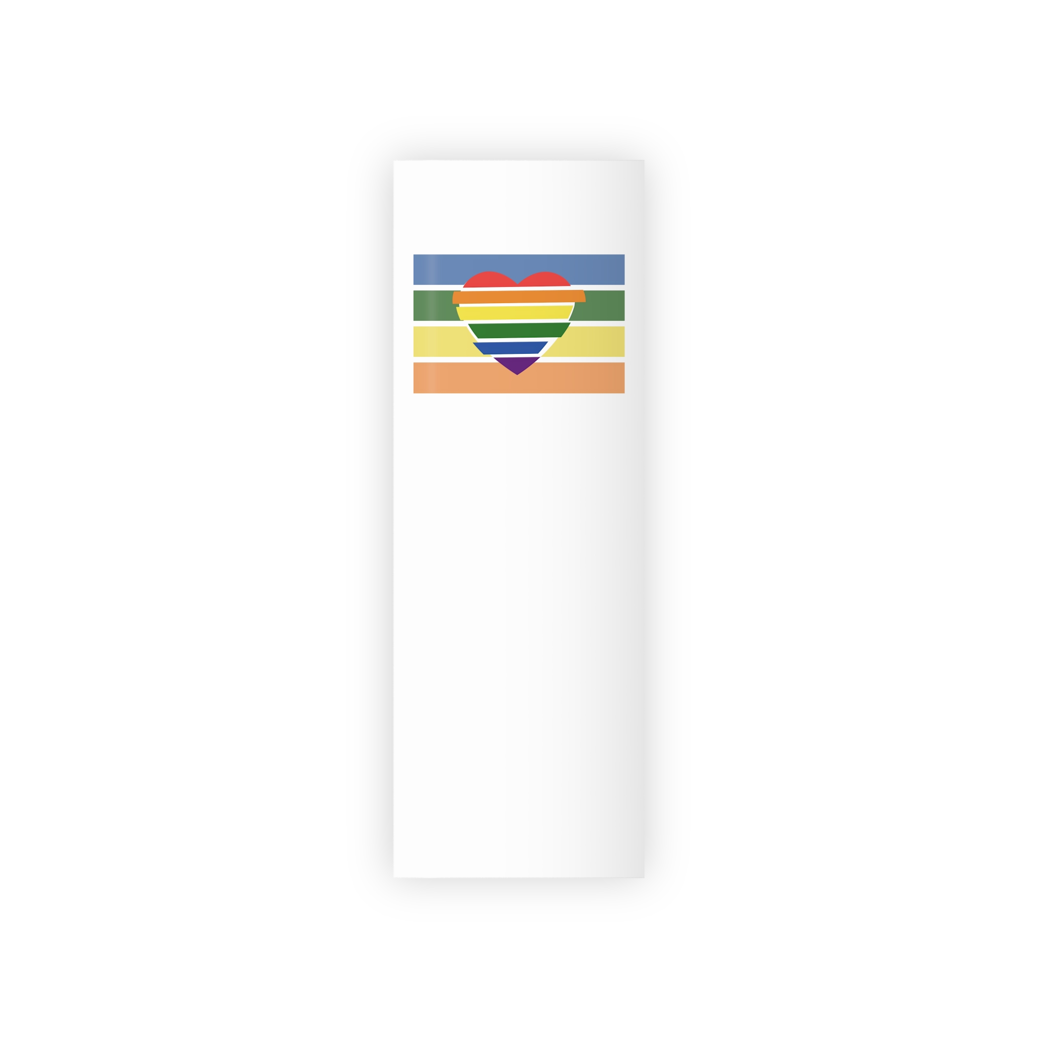 Banner With Rainbow Colors Heart Shape Lgbti Card Pride Flag Vector Illustration Gift Wrapping Paper Rolls 1pc - Image 5