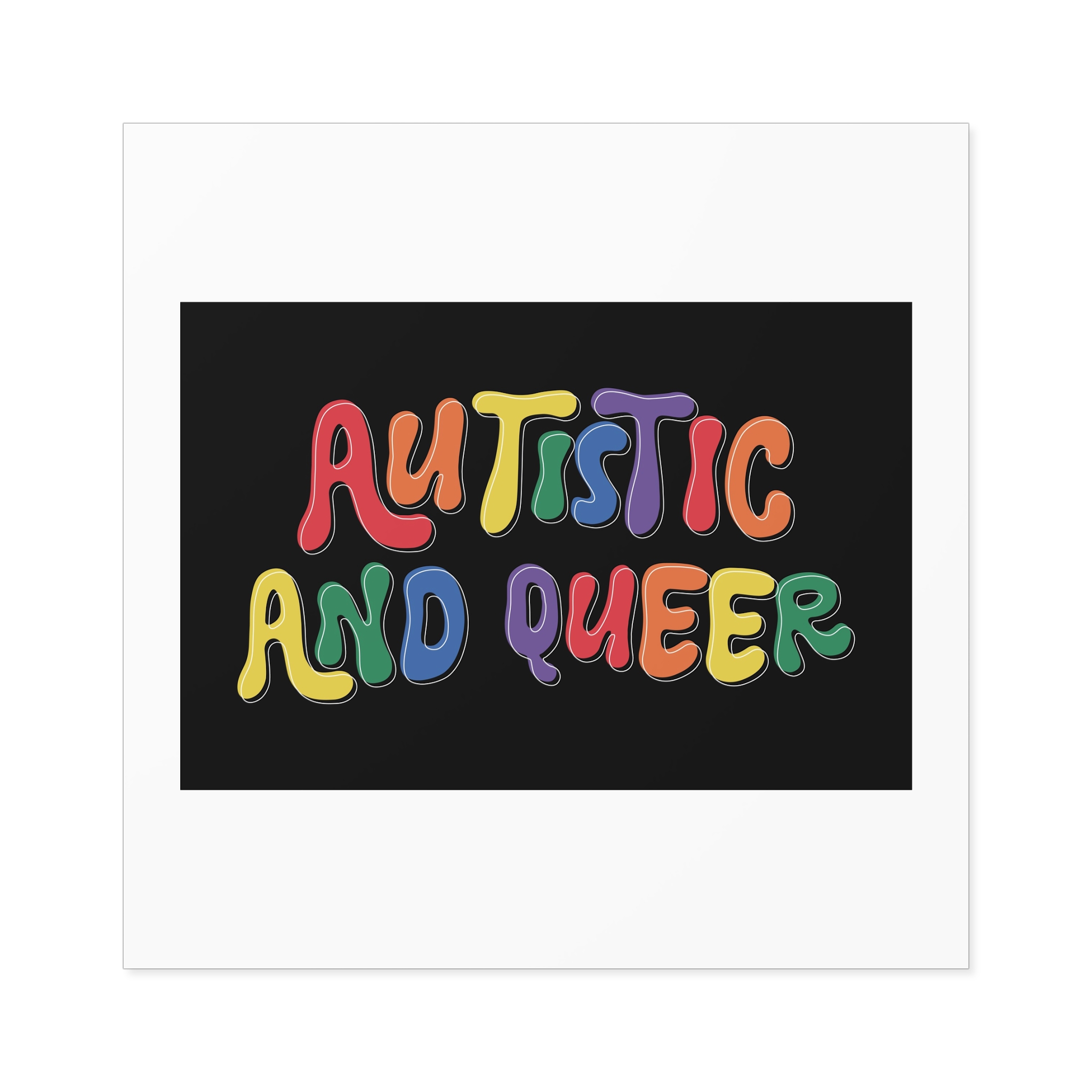 Pride Lgbtq Gay Typography Vector Tshirt Design(6) Laminate Stickers Square - Image 49