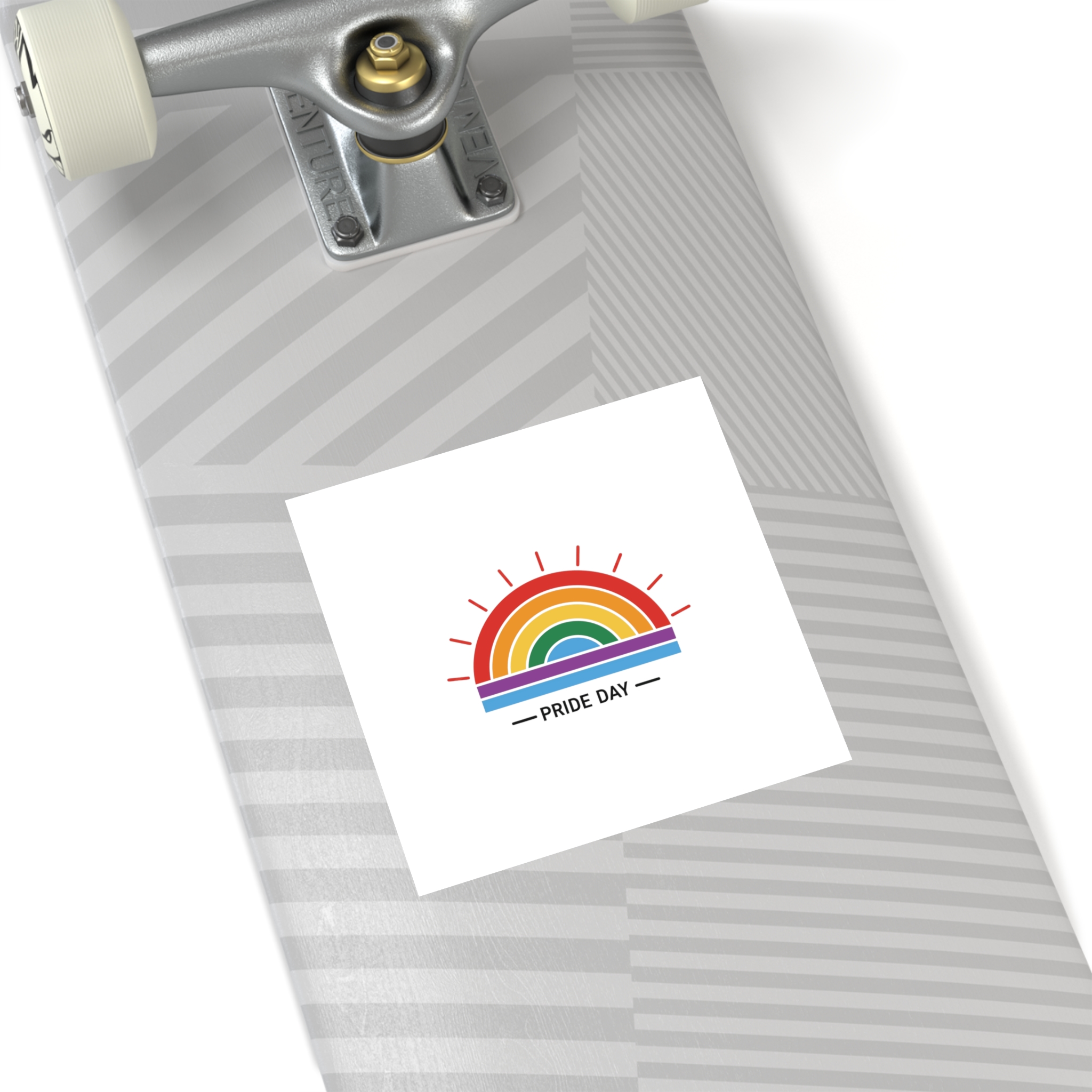 Pride Day Rainbow Flag Icon Vector Illustration Celebrating Lgbtq Community Diversity With Colorful Stripes Radiant Design Laminate Stickers Square - Image 40