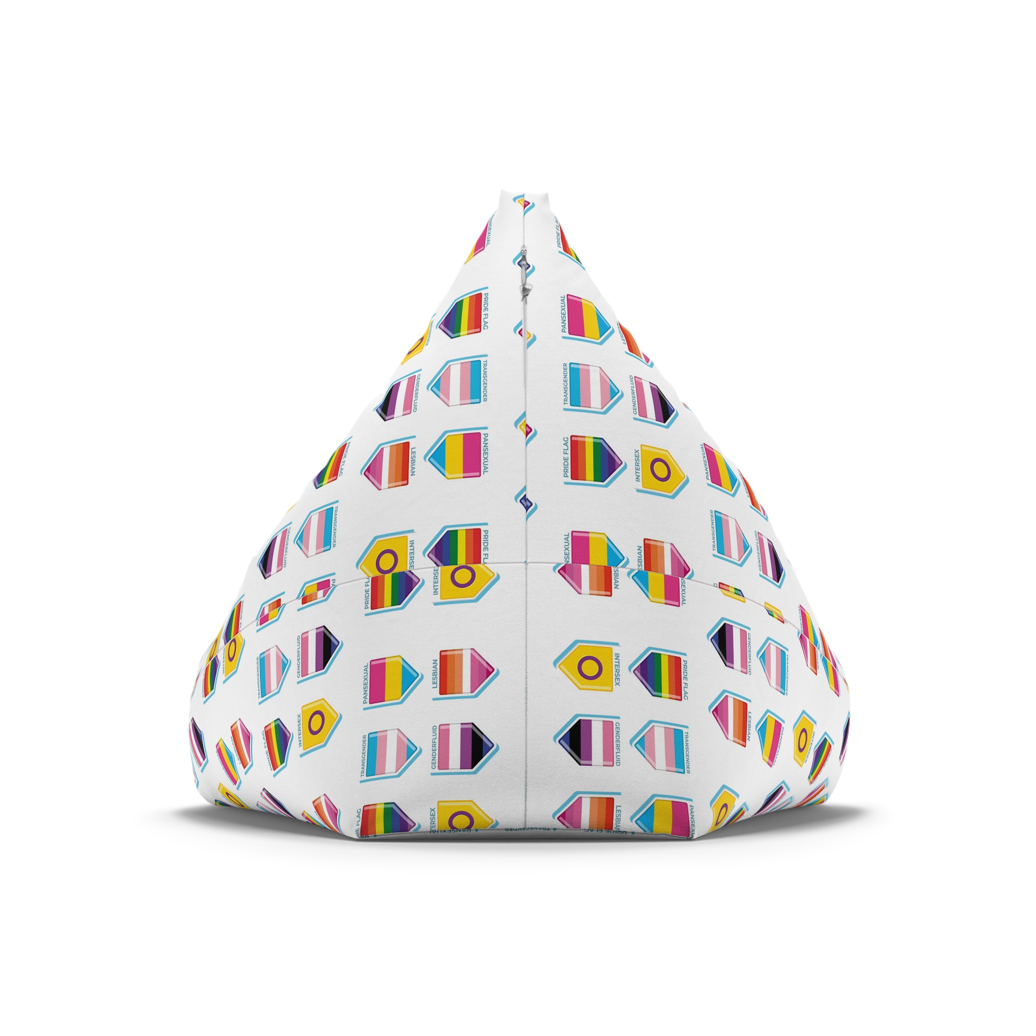 Flat Pride Month Lgbt Flags Collection Bean Bag Chair Cover - Image 6