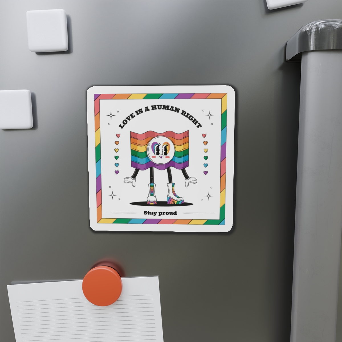 Hand Drawn Illustration Pride Month Celebration(5) Die Cut Magnets - Image 11