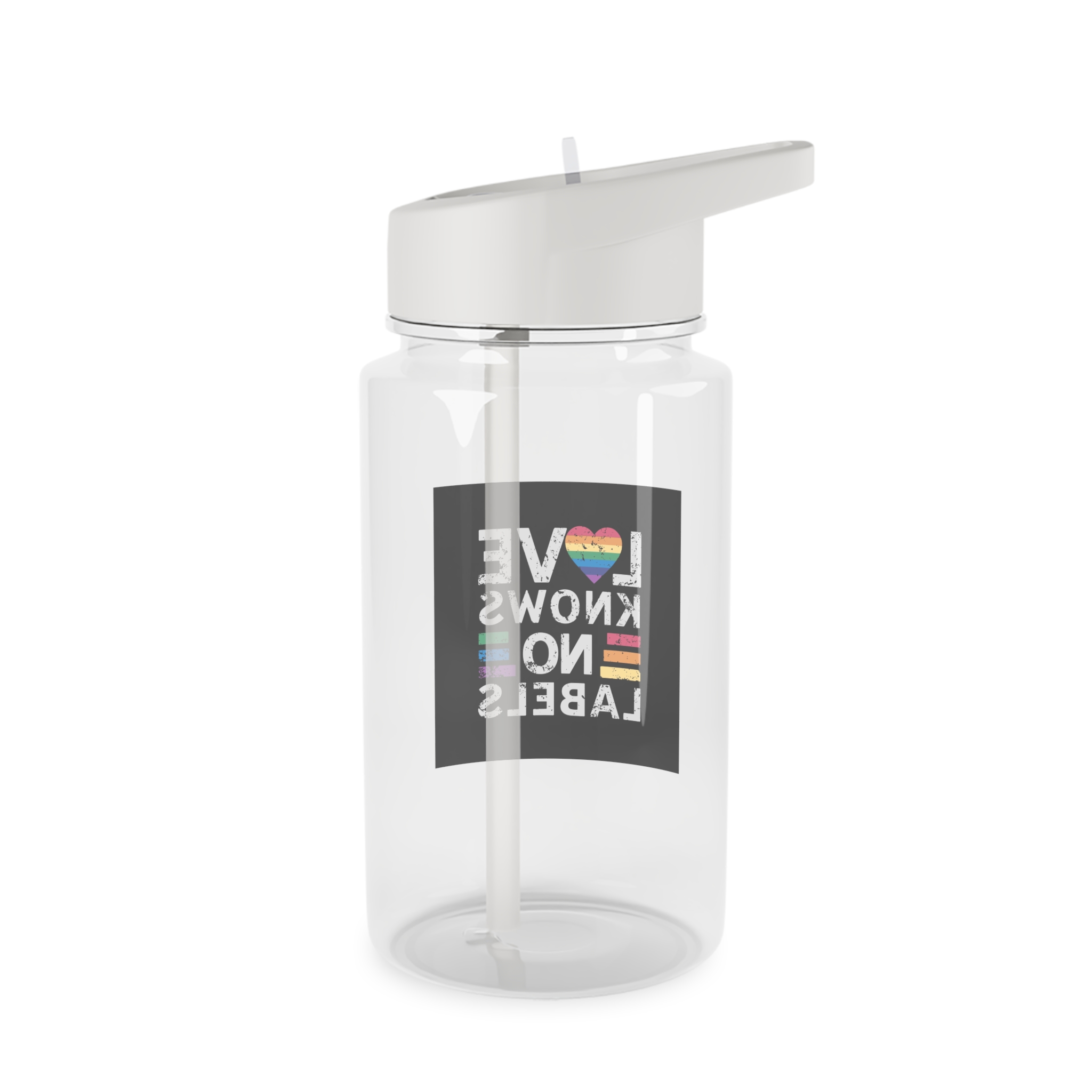 Love Knows No Labels Happy Pride Month Tritan Water Bottle - Image 2