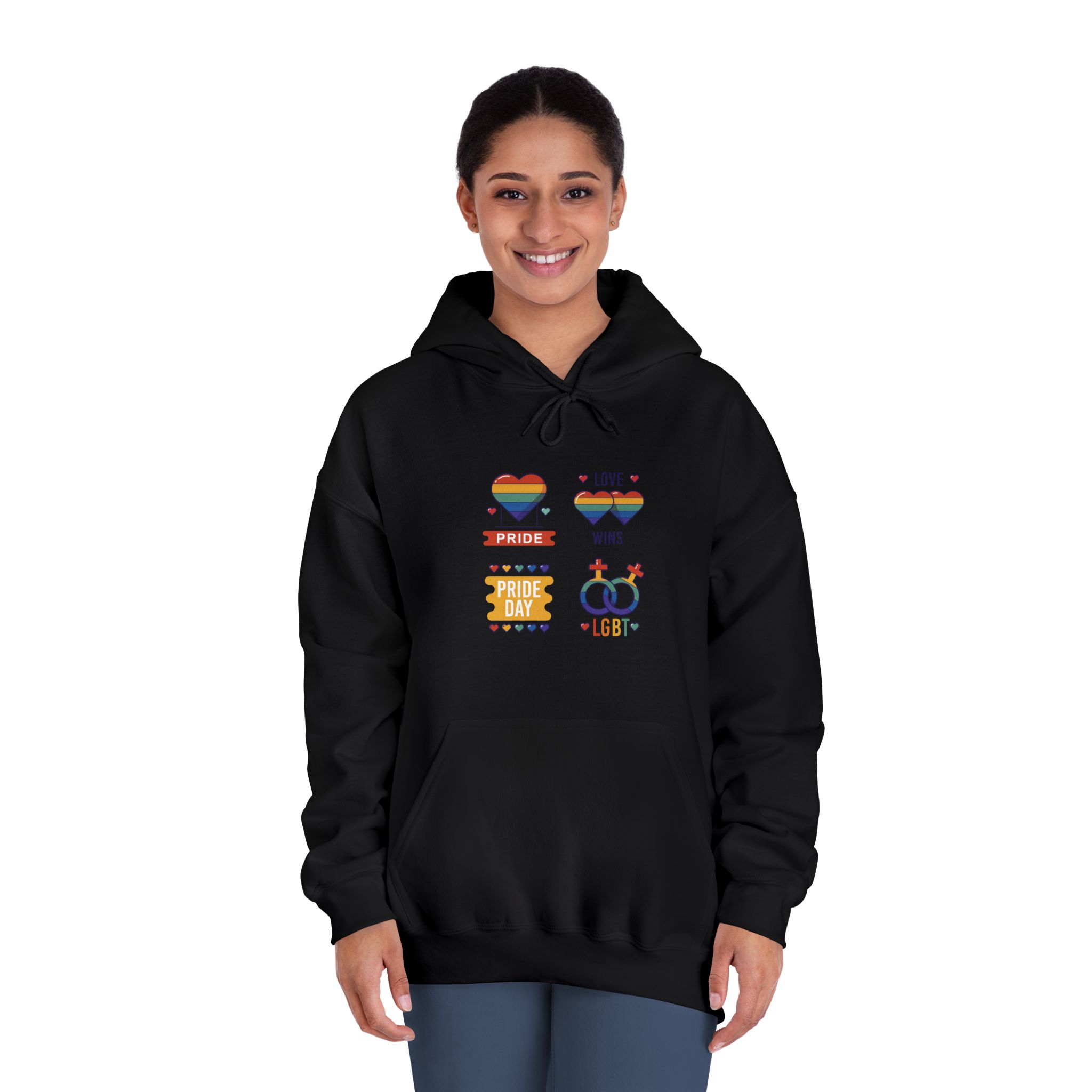 Pride Day Label Collection Concept Unisex Dryblend Hooded Sweatshirt - Image 12