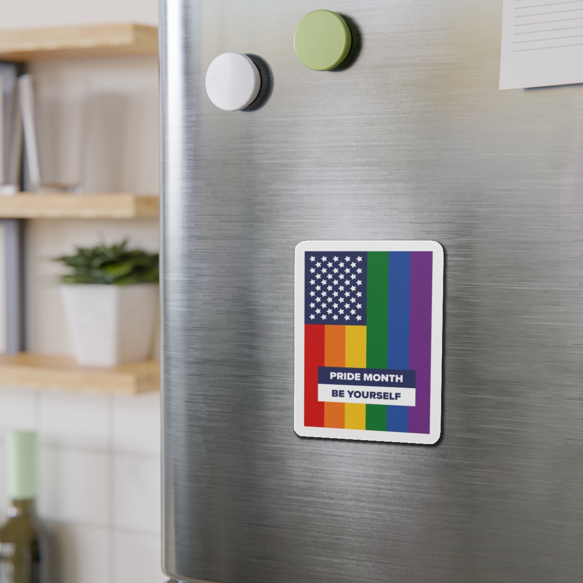 Lesbian Pride Design 8F6ACB Die Cut Magnets - Image 9