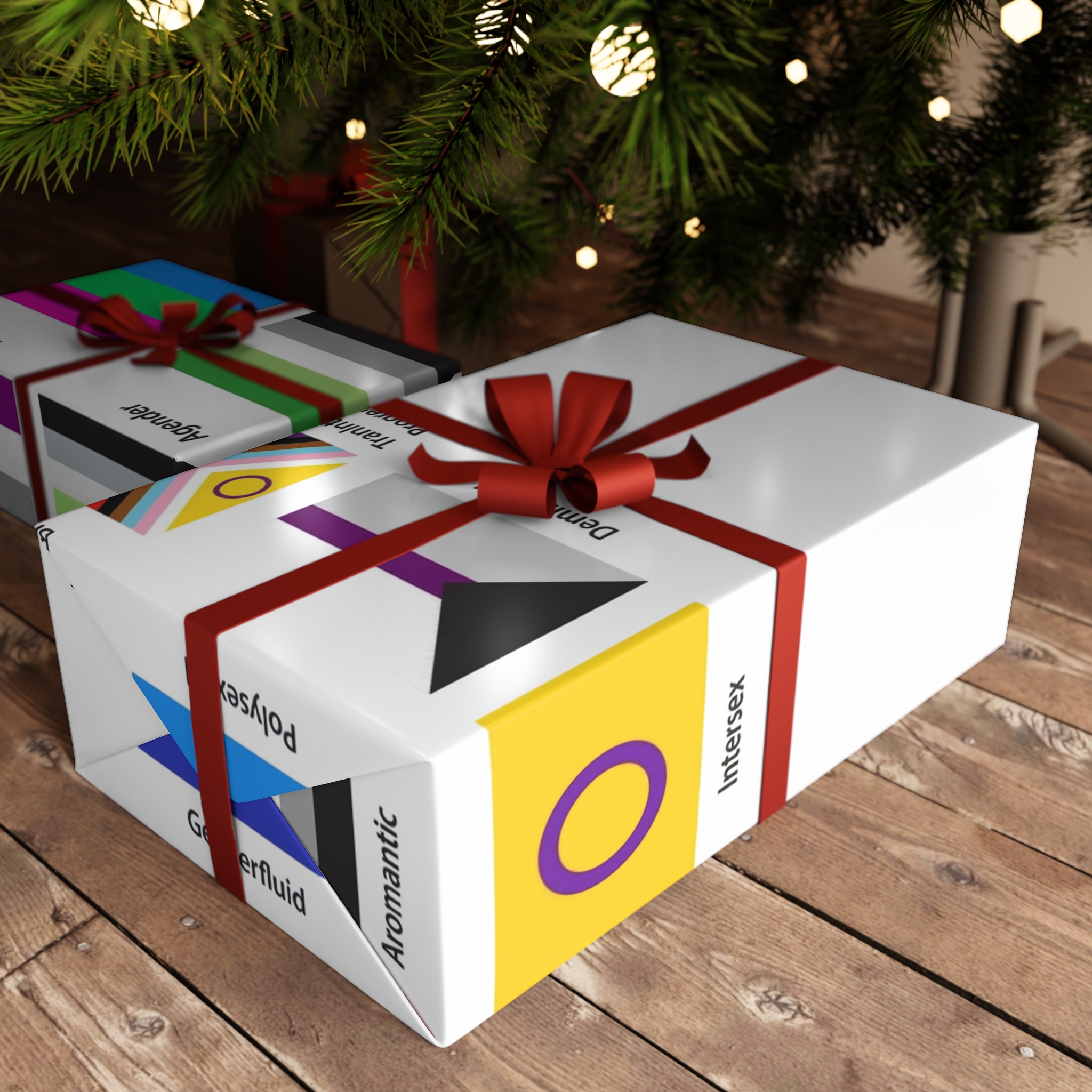 Lgbtq Community Flags Set Lgbt Sexual Identity Pride Flags Collection Rainbow Lesbian Gay Bisexual Gift Wrapping Paper Sheets 1pc - Image 6