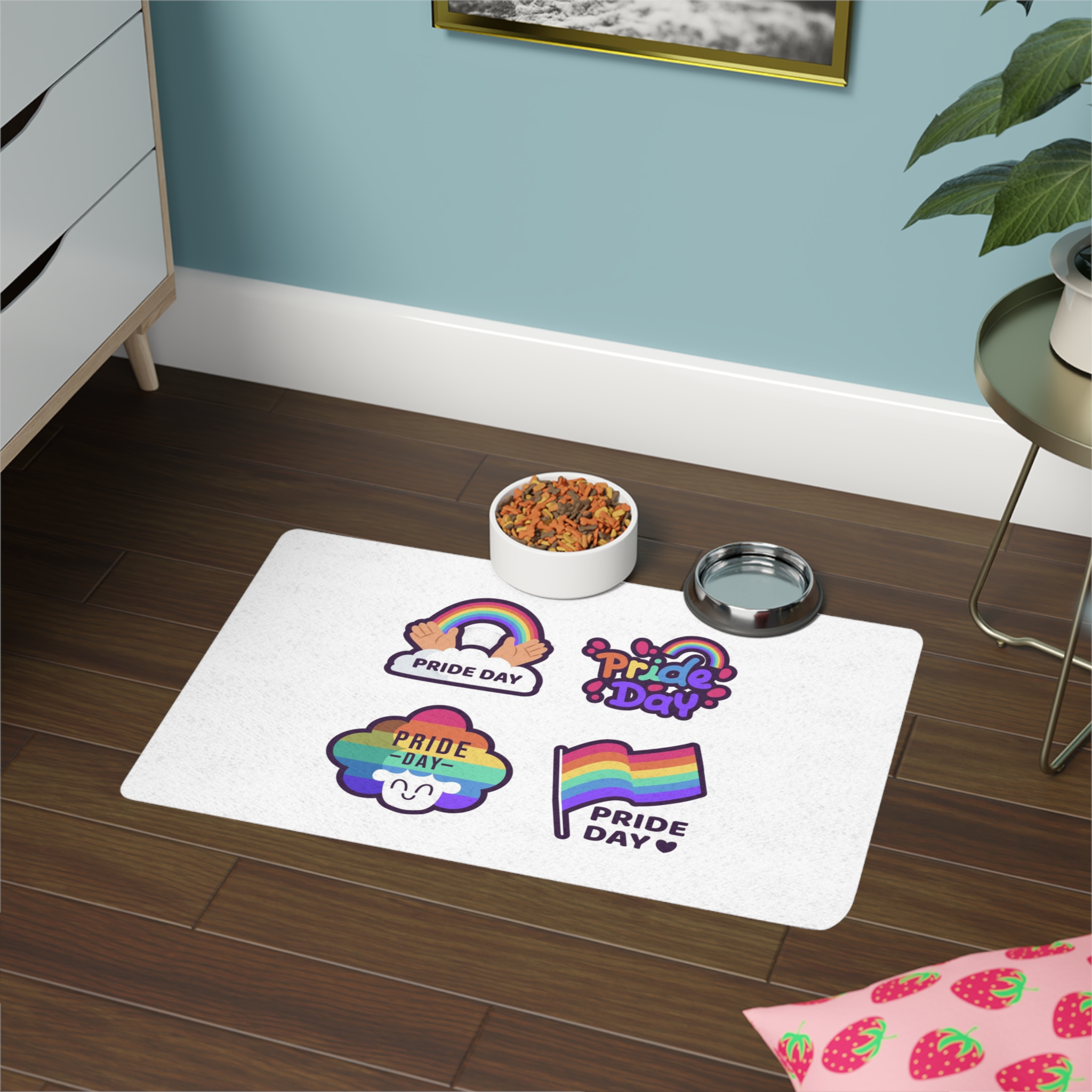 Labels With Pride Day Event Pet Food Mat 12x18 - Image 4