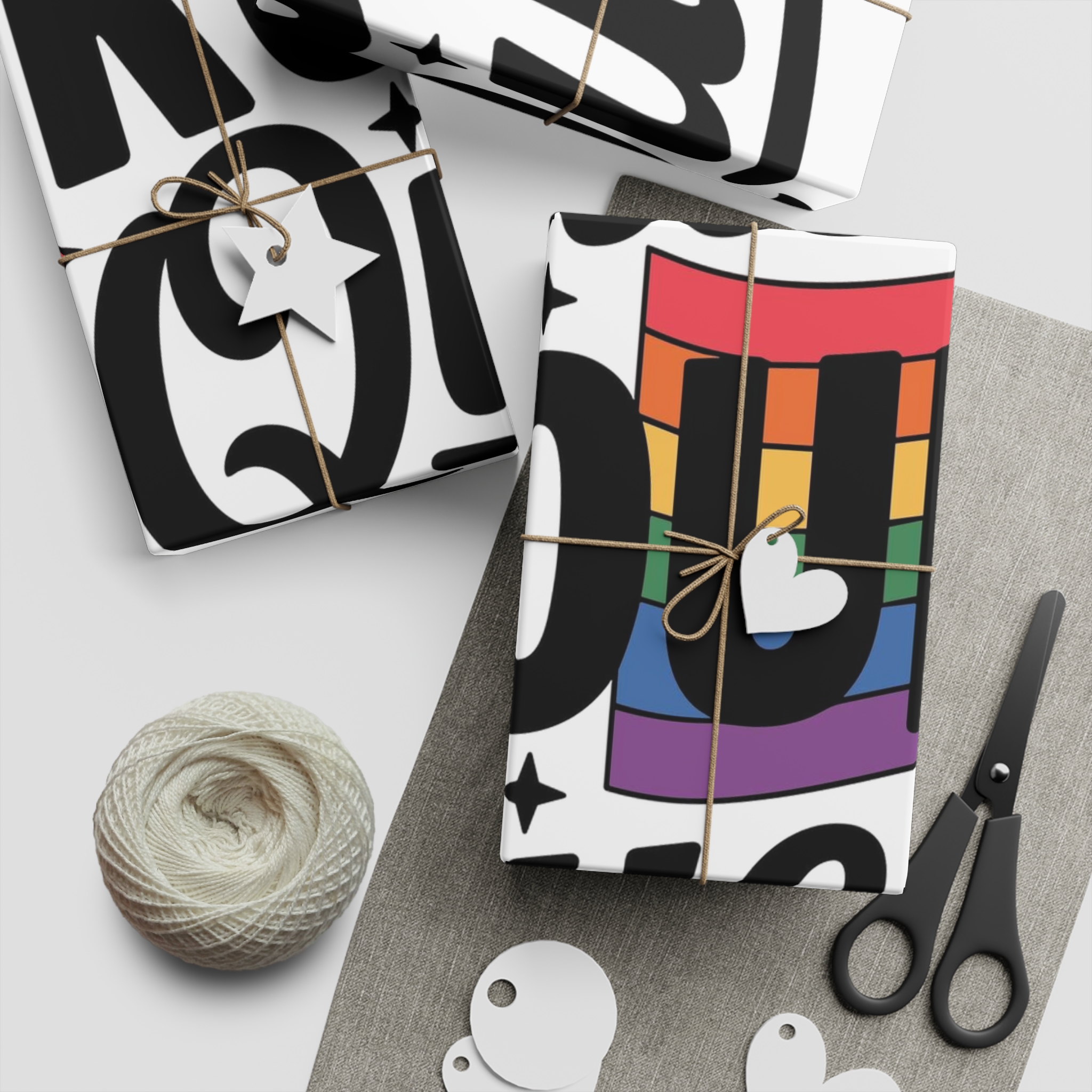 Loud Proud Queer T Shirt Design Isolated White Background2 Gift Wrapping Paper Sheets 1pc - Image 5