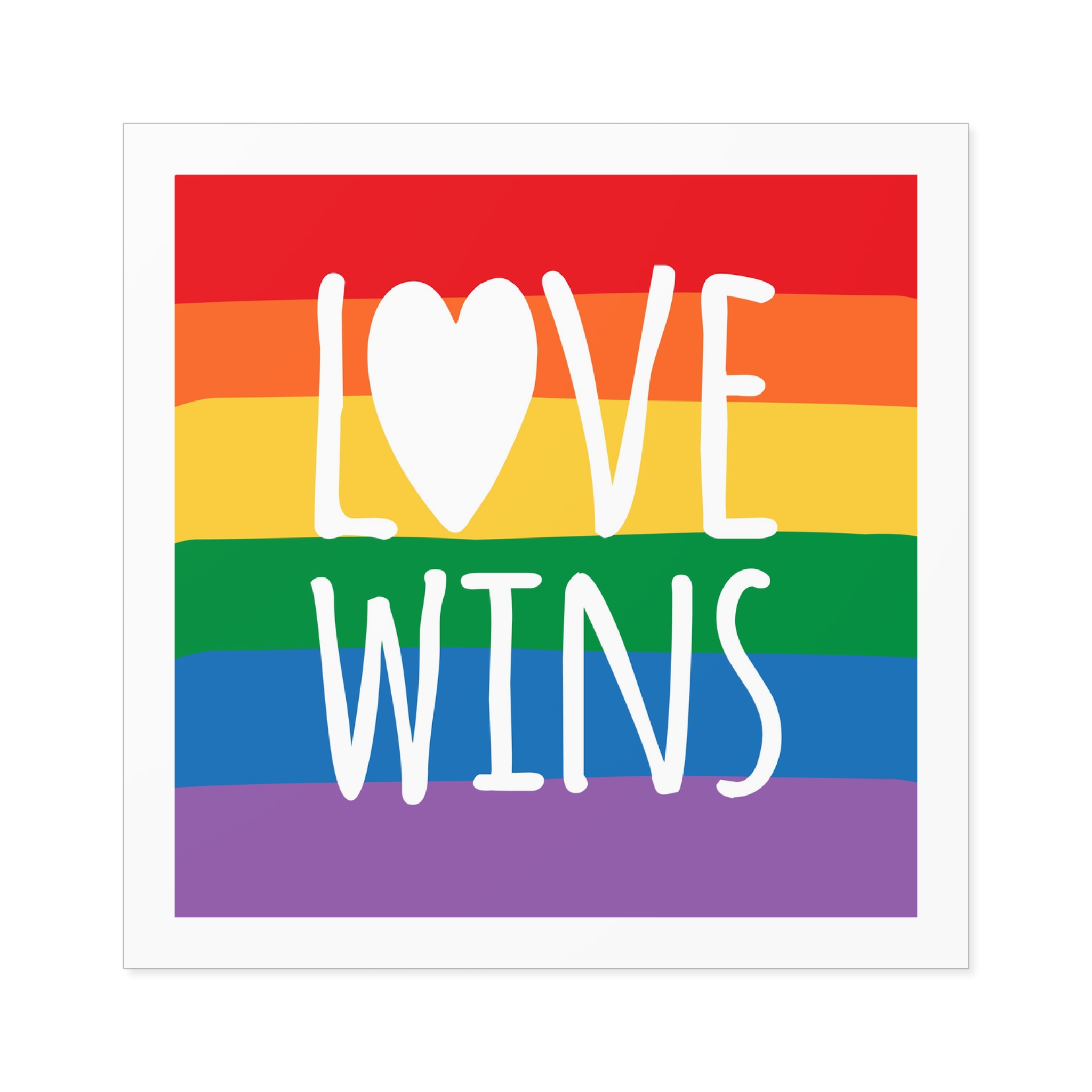 Lovewins Heart Hd 2 Laminate Stickers Square - Image 73