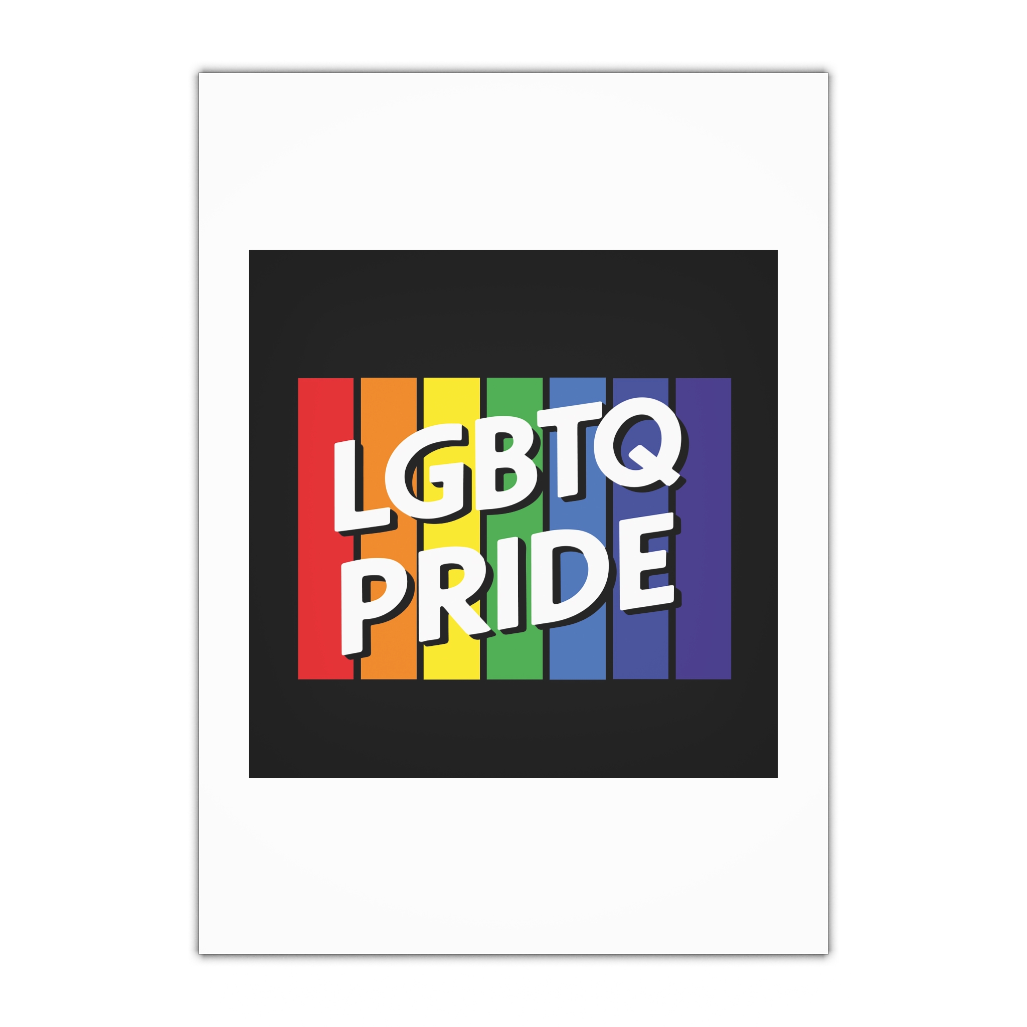 Rainbow Colored Sign That Says Rainbow Pride Pride Gift Wrapping Paper Sheets 1pc
