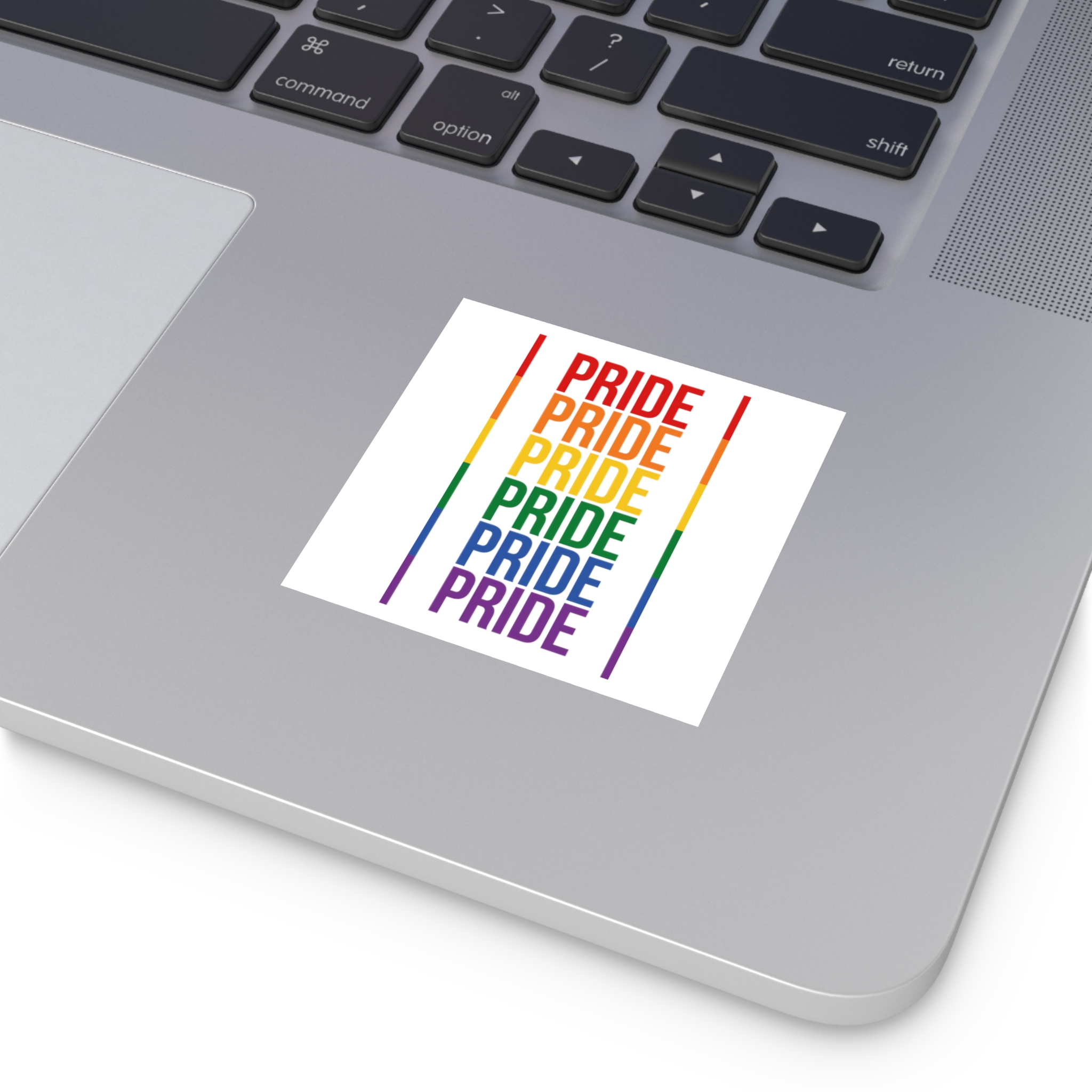 Lgbt Pride Month June 2026 Lesbian Gay Bisexual Transgender Lgbtq Flag Rainbow Love Vector (1) Laminate Stickers Square - Image 11