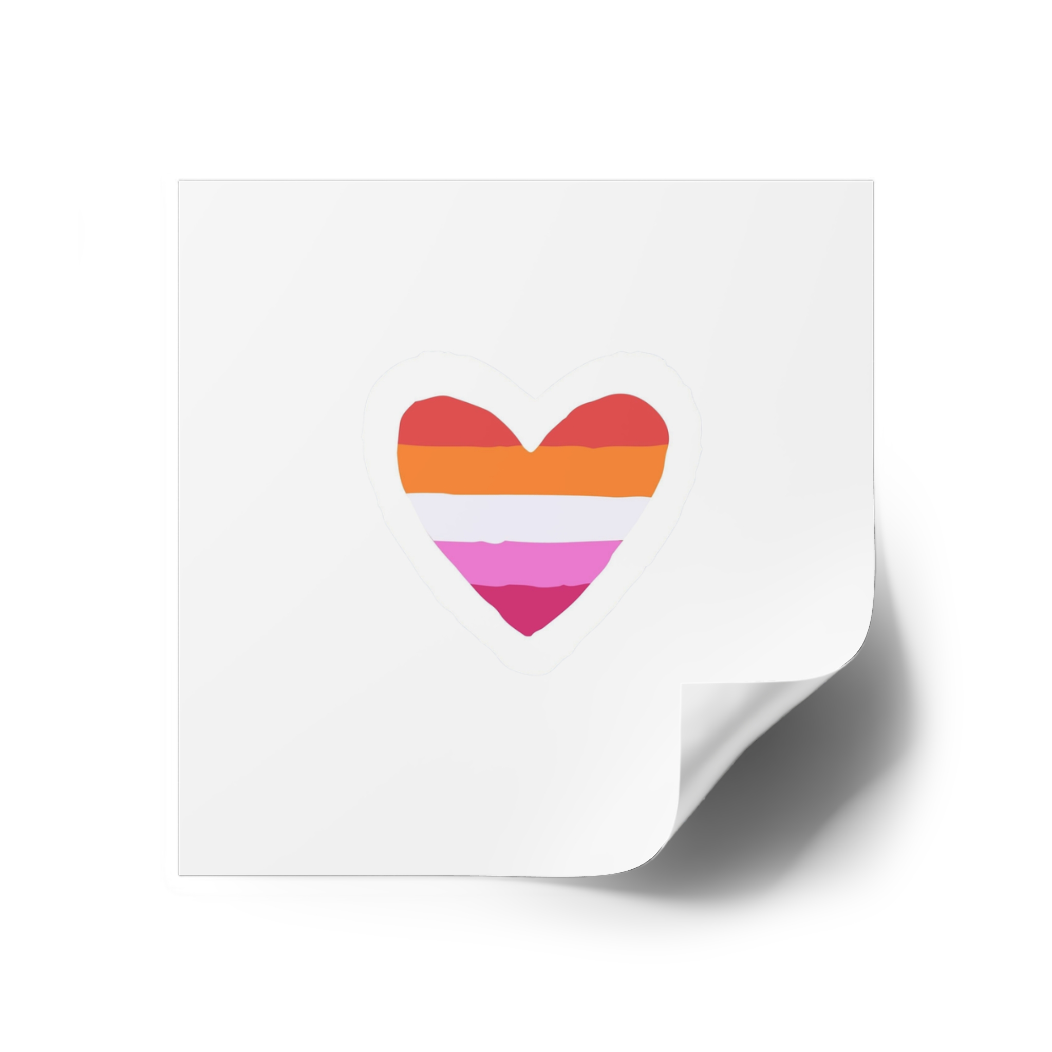 Lgbt Sticker Lgbtq Rainbow Lesbian Flag Heart Shape Acceptance Sexual Orientation Self Determination Homosexual Love Symbol Pride Month Flat Hand Drawn Isolated Vector Illustration Laminate Stickers... - Image 70