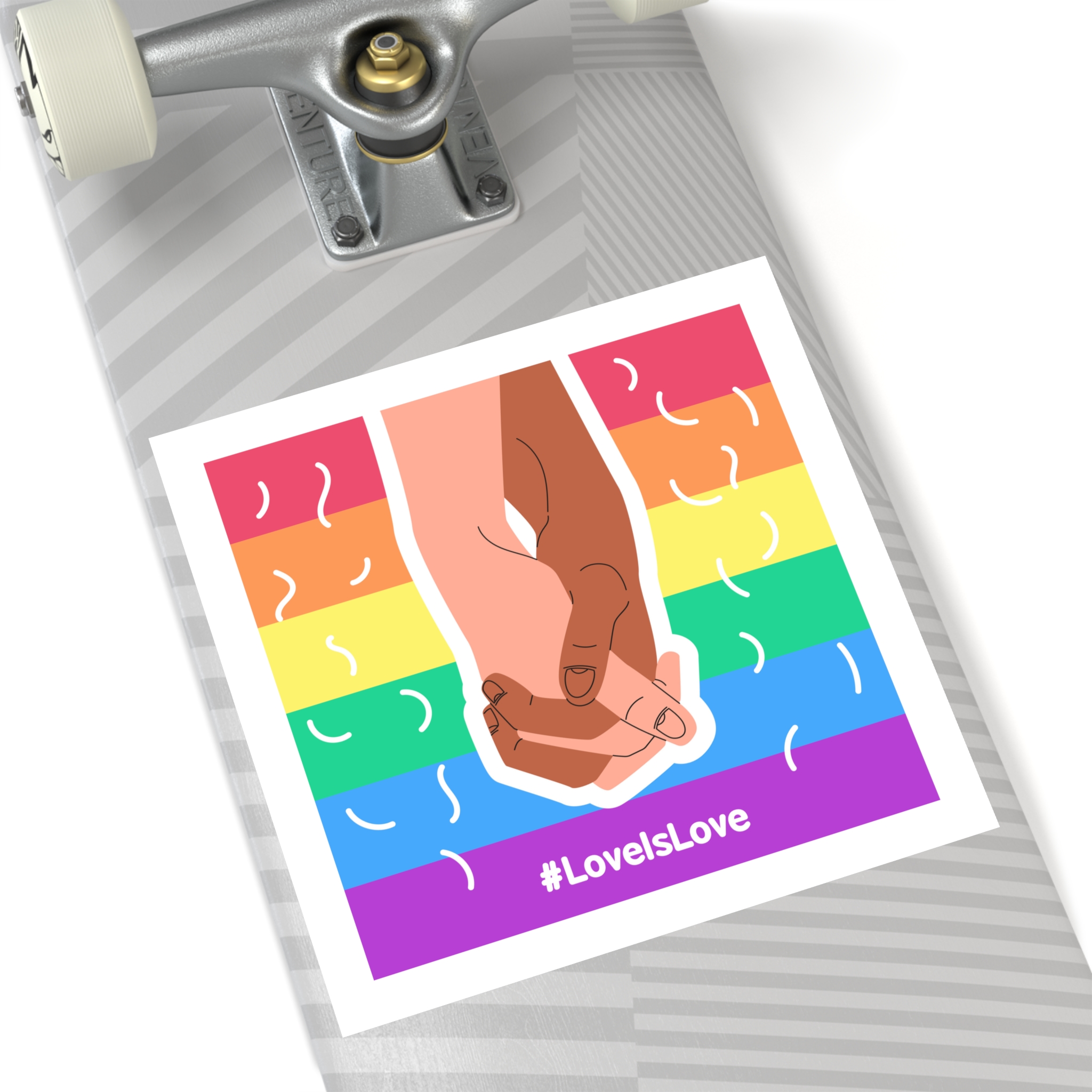 Pride Day Concept(2) Laminate Stickers Square - Image 80