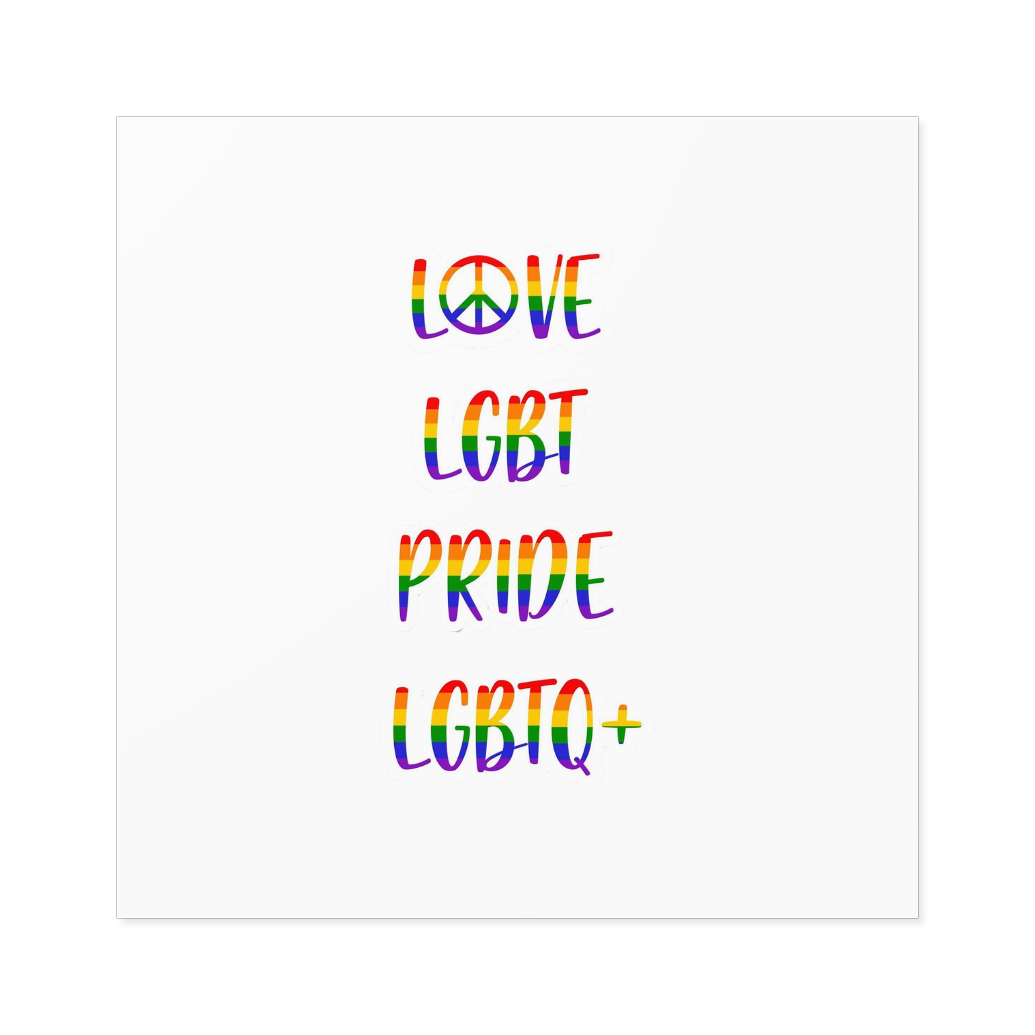Lgbt Pride Month June Poster Card Banner Background Vector Illustration Laminate Stickers Square - Image 73