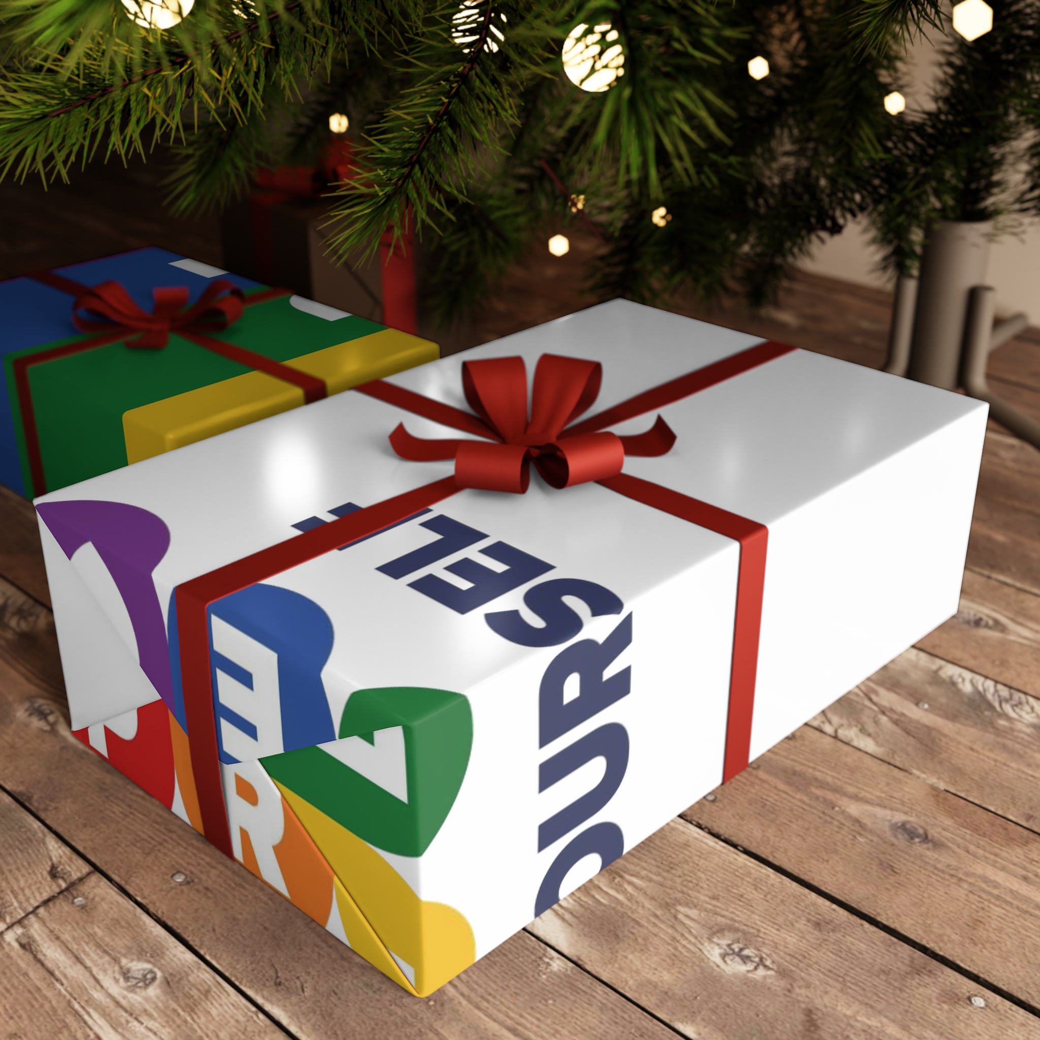Lgbt Pride Month June Lesbian Gay Bisexual Transgender Lgbtq Flag Rainbow Vector(1) Gift Wrapping Paper Sheets 1pc - Image 6