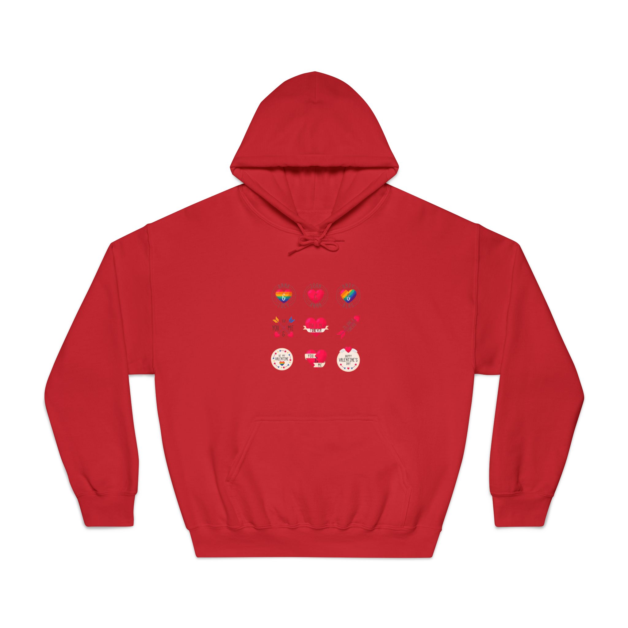 Lgbt Valentine S Day Label Collection Unisex Dryblend Hooded Sweatshirt - Image 33