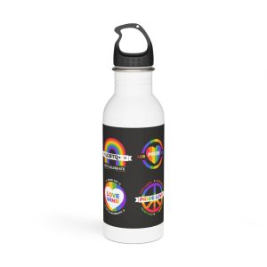 Flat Pride Day Badge Collection Stainless Steel Water Bottle