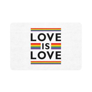 Love Is Love Lgbt Flag Symbol Pride Month Symbol Pet Food Mat 12x18