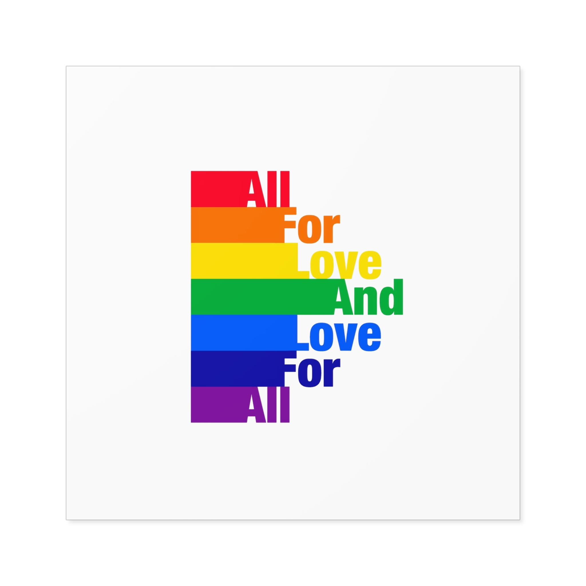 Pride Illustration Laminate Stickers Square - Image 33