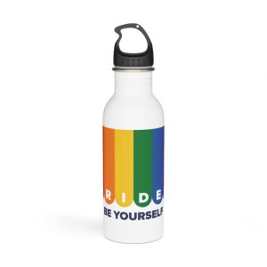 Lgbt Pride Month June Lesbian Gay Bisexual Transgender Lgbtq Flag Rainbow Vector(1) Stainless Steel Water Bottle