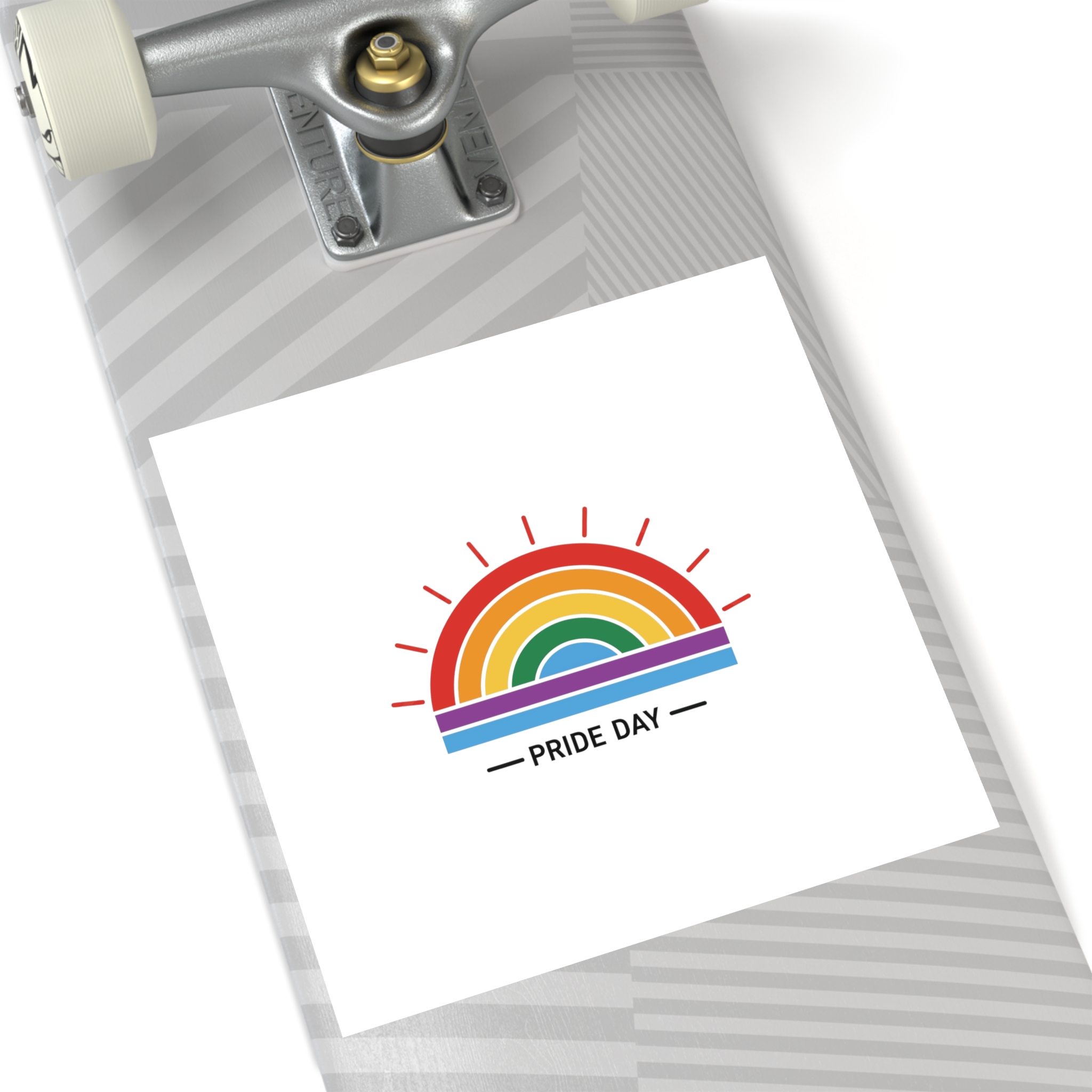 Pride Day Rainbow Flag Icon Vector Illustration Celebrating Lgbtq Community Diversity With Colorful Stripes Radiant Design Laminate Stickers Square - Image 60