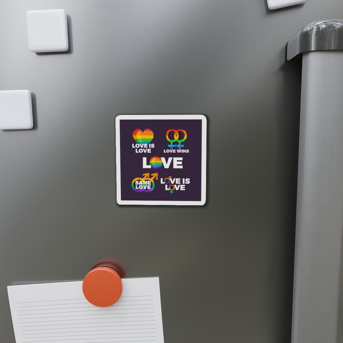 Colorful Pride Day Labels Die Cut Magnets - Image 5