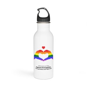 Vector Illustration International Day Against Homophobia Transphobia Biphobia Stainless Steel Water Bottle