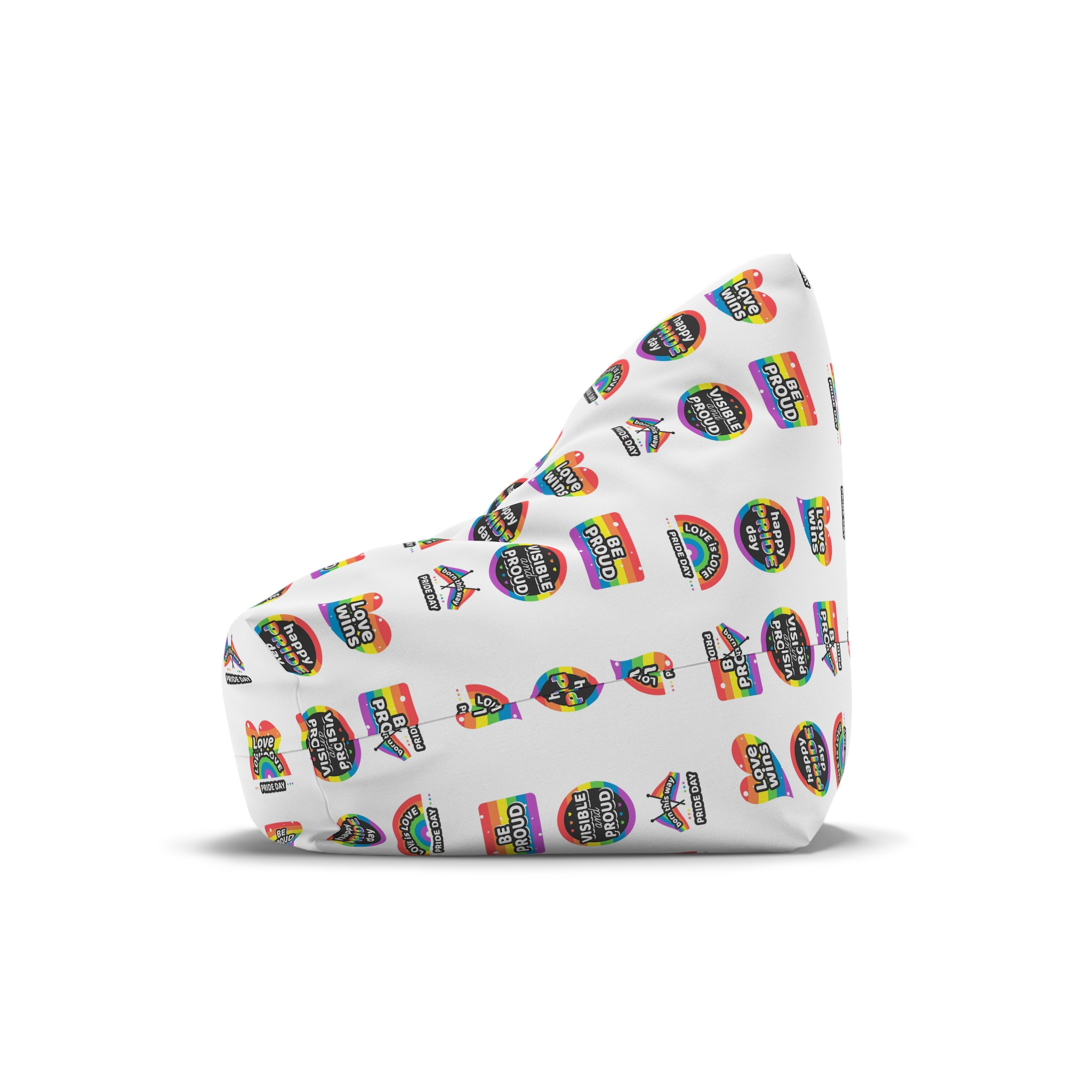 Set Rainbow Pride Labels Bean Bag Chair Cover - Image 4