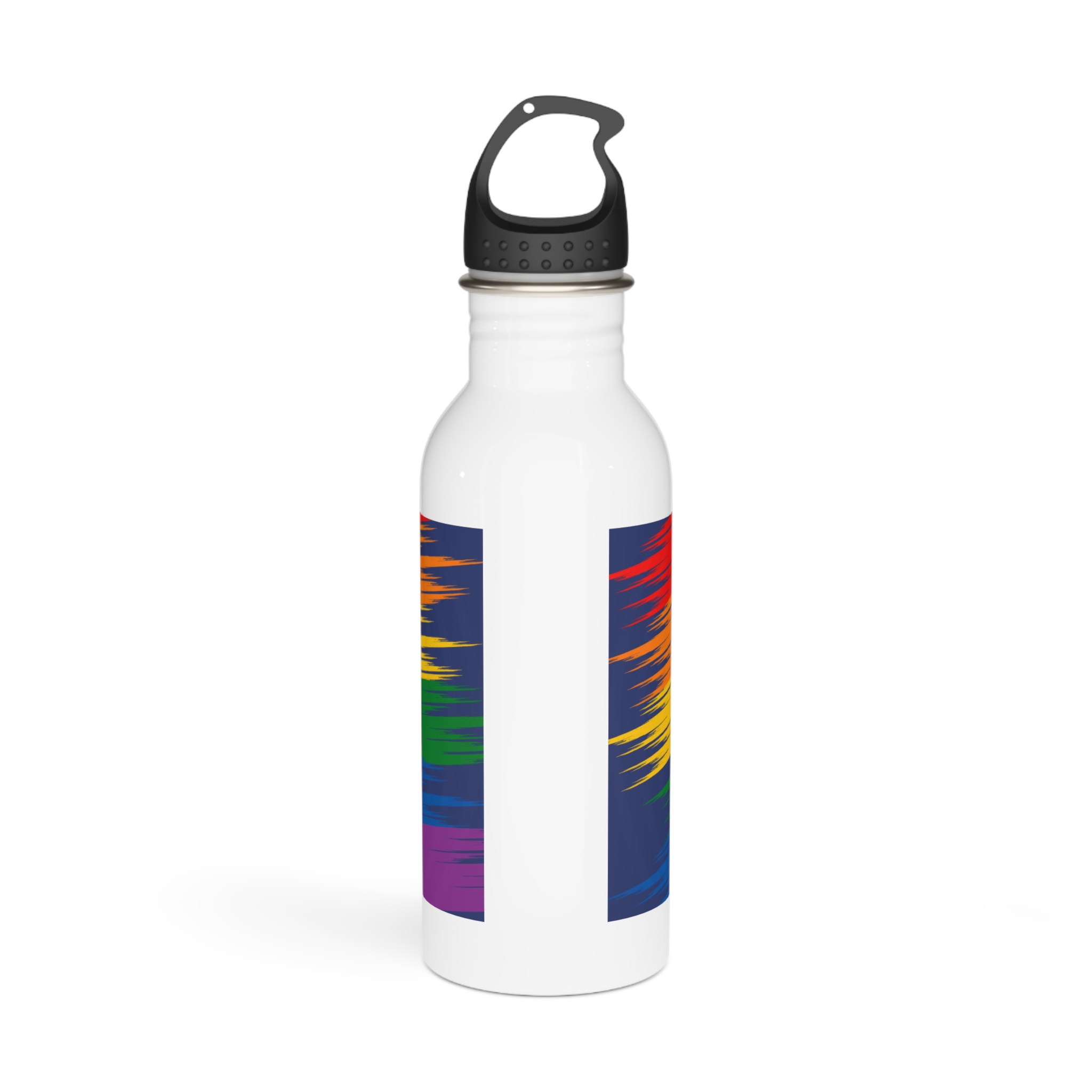 Lgbt Pride Month June Lesbian Gay Bisexual Transgender Lgbt Rainbow Flag Vector Illustration Stainless Steel Water Bottle - Image 3
