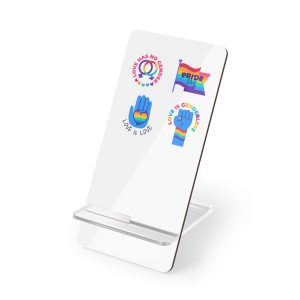 Flat Labels Collection Pride Month Celebration(1) Mobile Display Stand For Smartphones