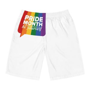 Lgbt Pride Month June Lgbt Flag Rainbow Flag Love Concept Vector Illustration Poster (1) Mens Board Shorts Aop