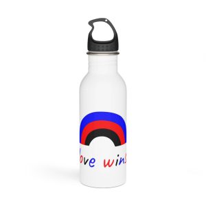 Colorful Rainbow Shape Polyamory Pride Flag Happy Pride Day Lgbtqia Community Pride Month Vector Hand Drawn Doodle Posters Stickers Logo Cards Stainless Steel Water Bottle