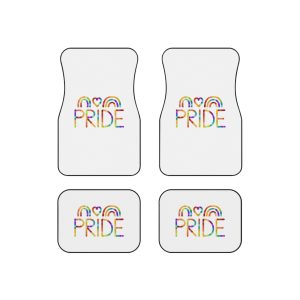 Vibrant Pride Celebration Poster Car Mats Set Of 4