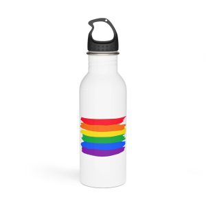 Watercolor Pride Day Flag Stainless Steel Water Bottle