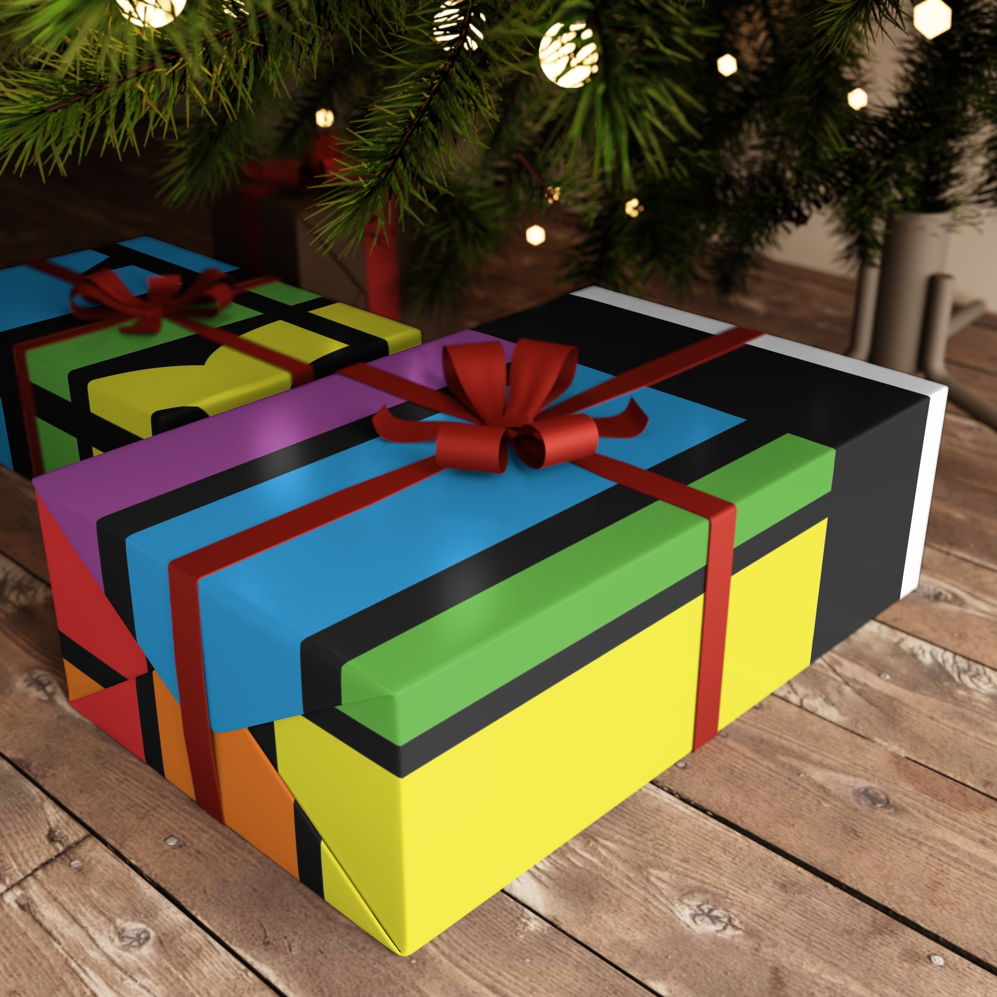 Colorful Picture Colorful Colorful Colorful Colorful Colorful Bold Gift Wrapping Paper Sheets 1pc - Image 6