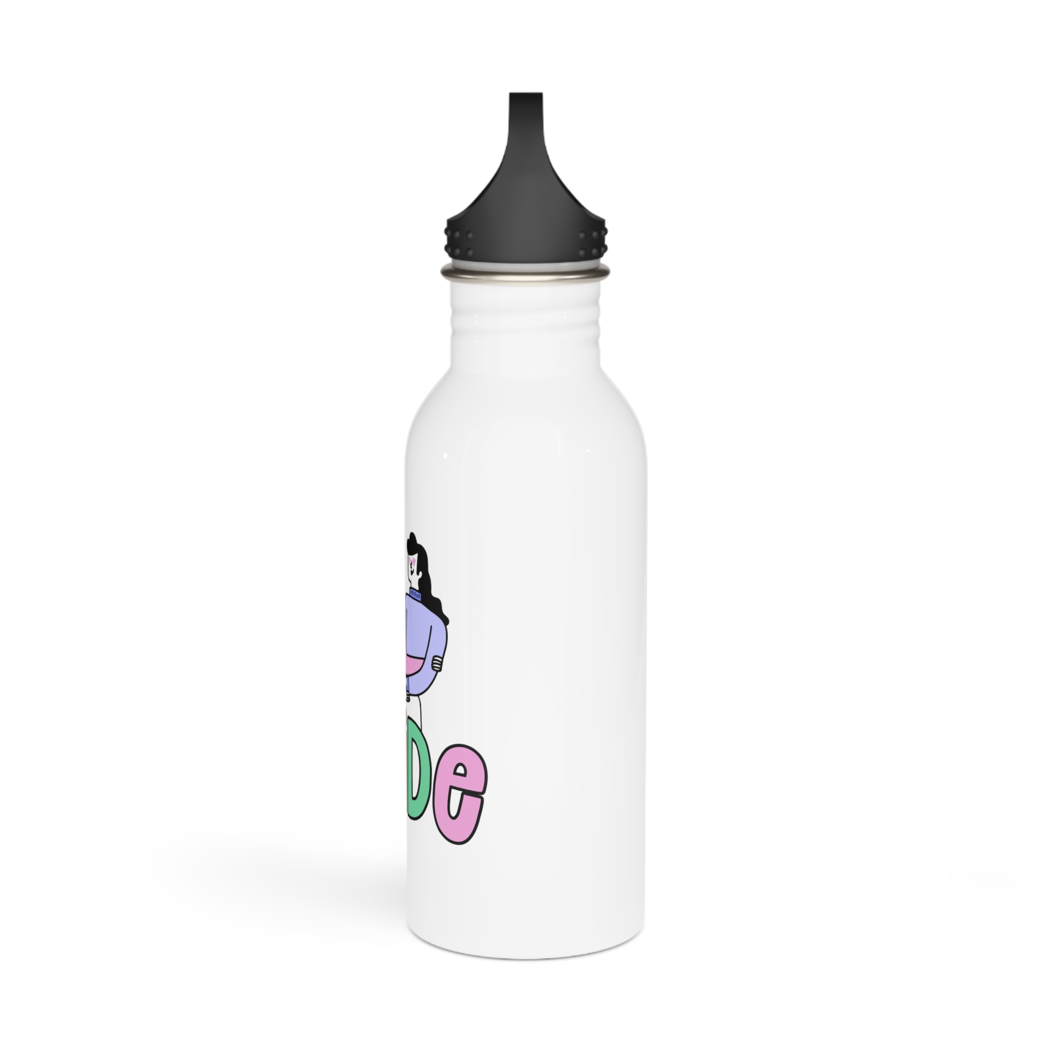 Pride Day Lettering Stainless Steel Water Bottle - Image 4