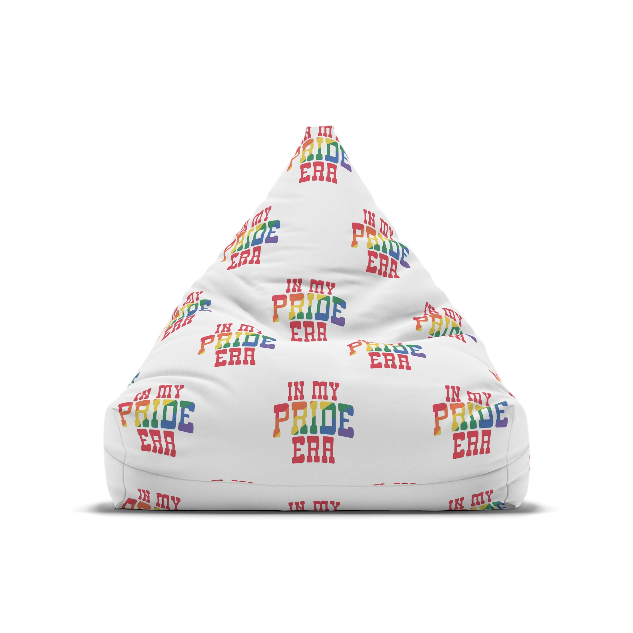 Black Shirt With Words My Rainbow Bean Bag Chair Cover - Image 5