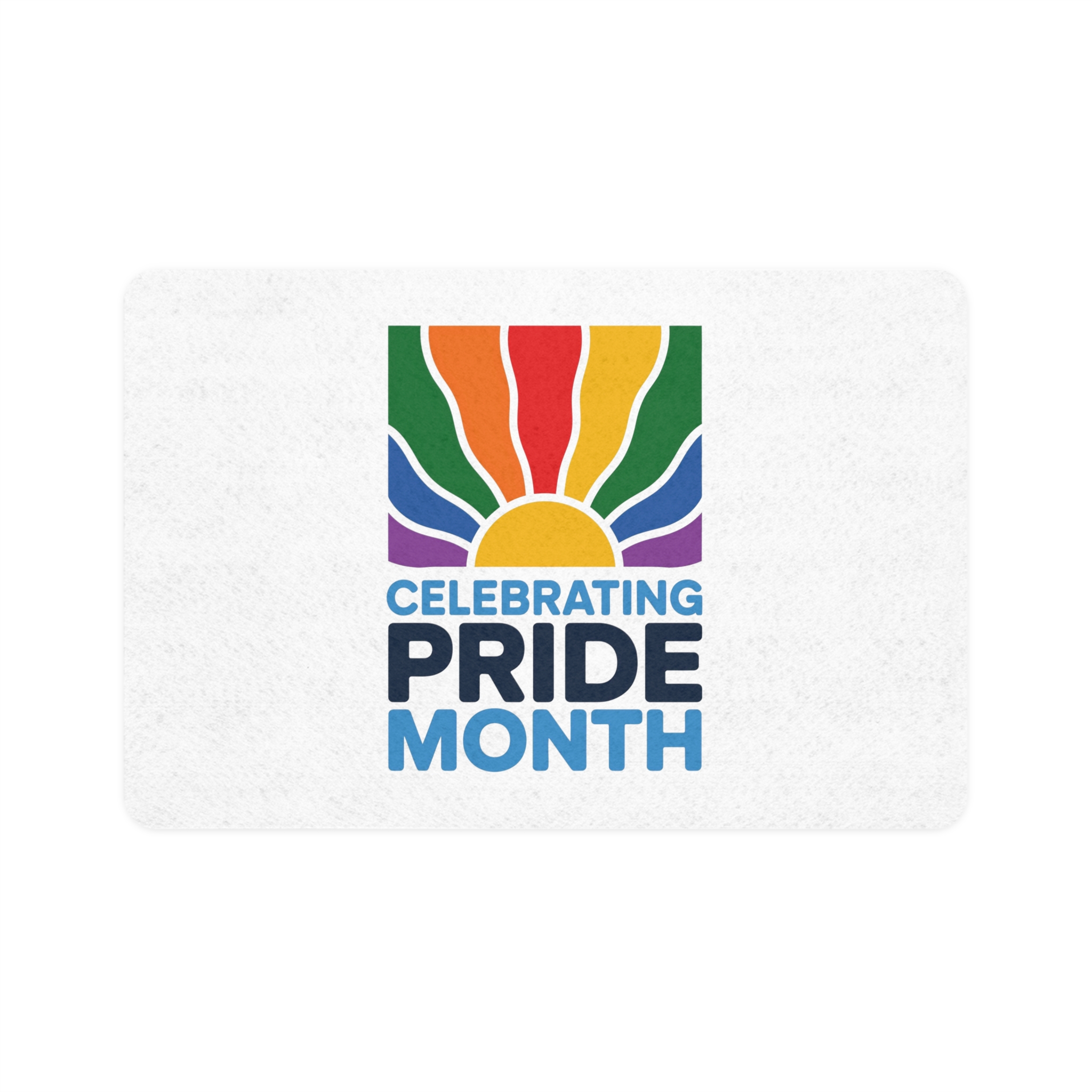 Celebrating Pride Month Colorful Graphic Design (1) Pet Food Mat 12x18