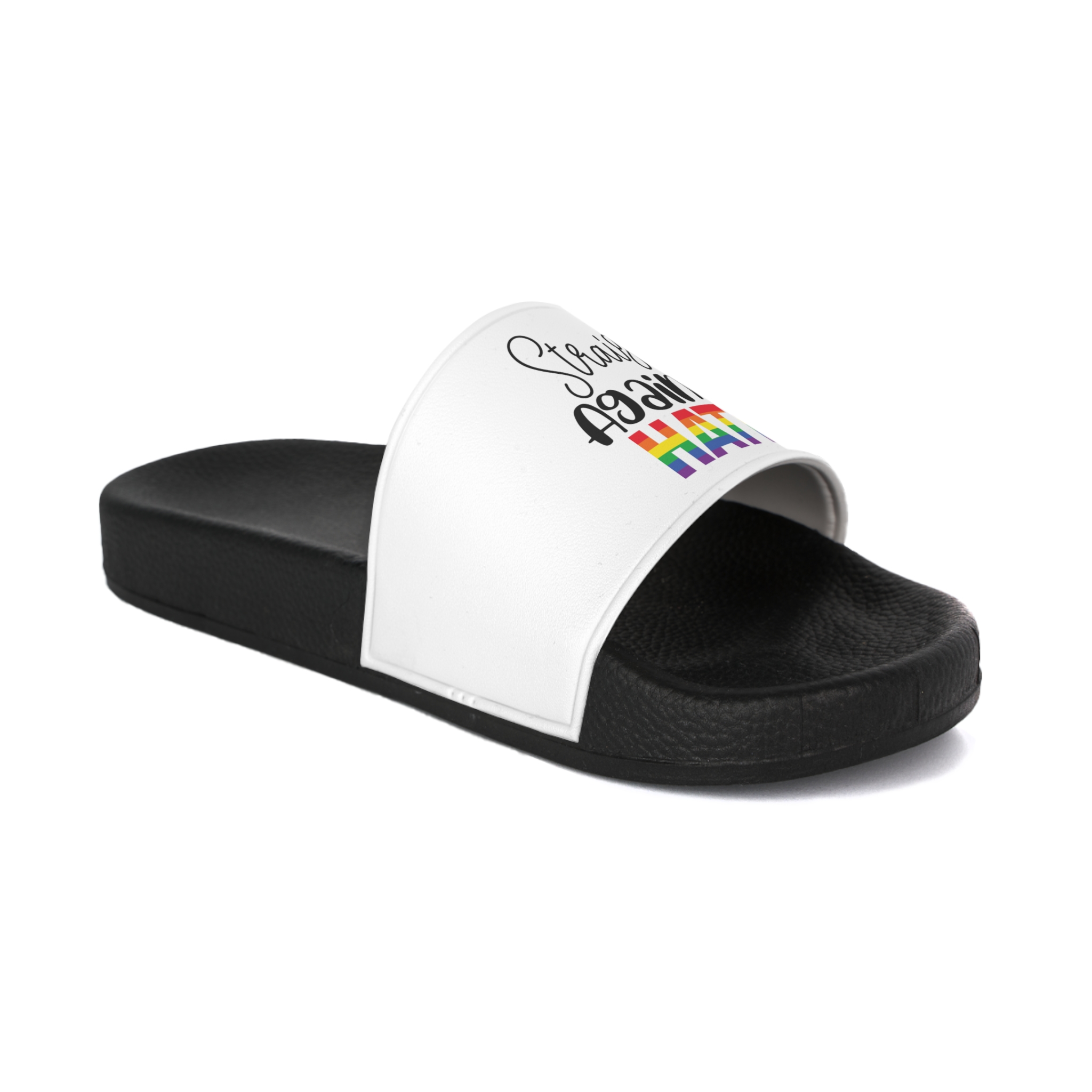 Gay Pride Svg Design(2) Mens Slide Sandals - Image 2